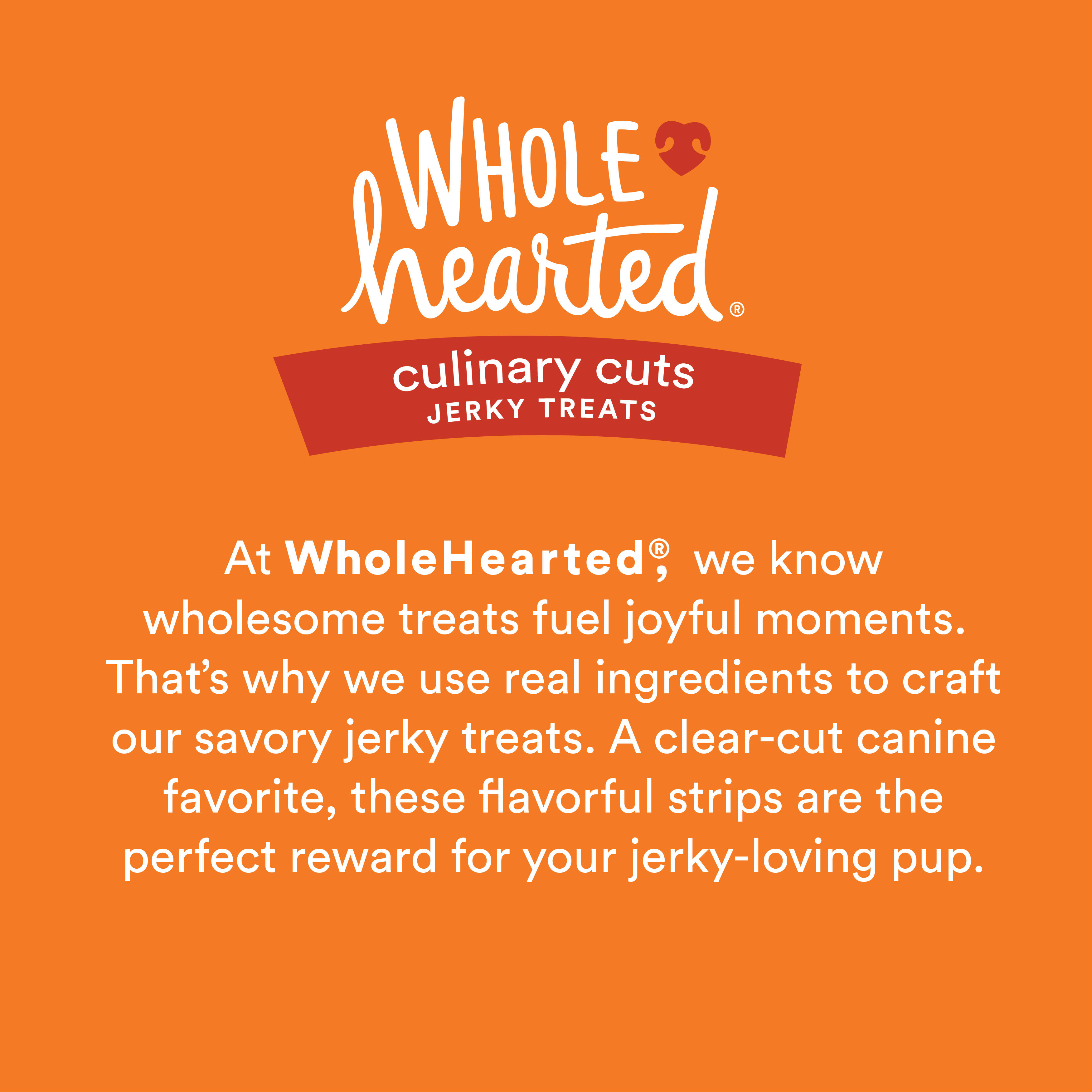 WholeHearted Culinary Cuts Chicken Recipe Jerky Dog Treats 16 oz