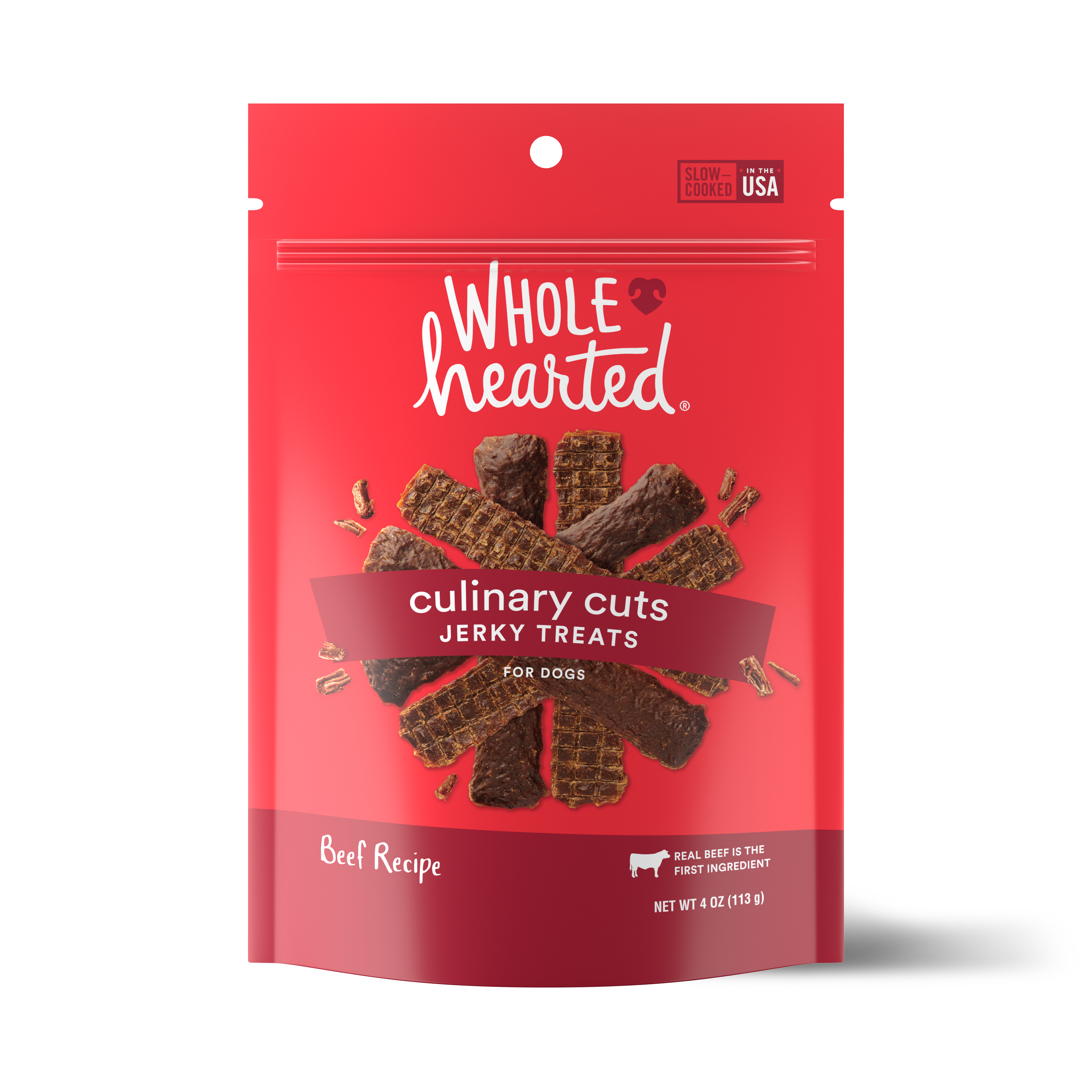 WholeHearted Culinary Cuts Beef Recipe Jerky Dog Treats, 4 oz. Petco