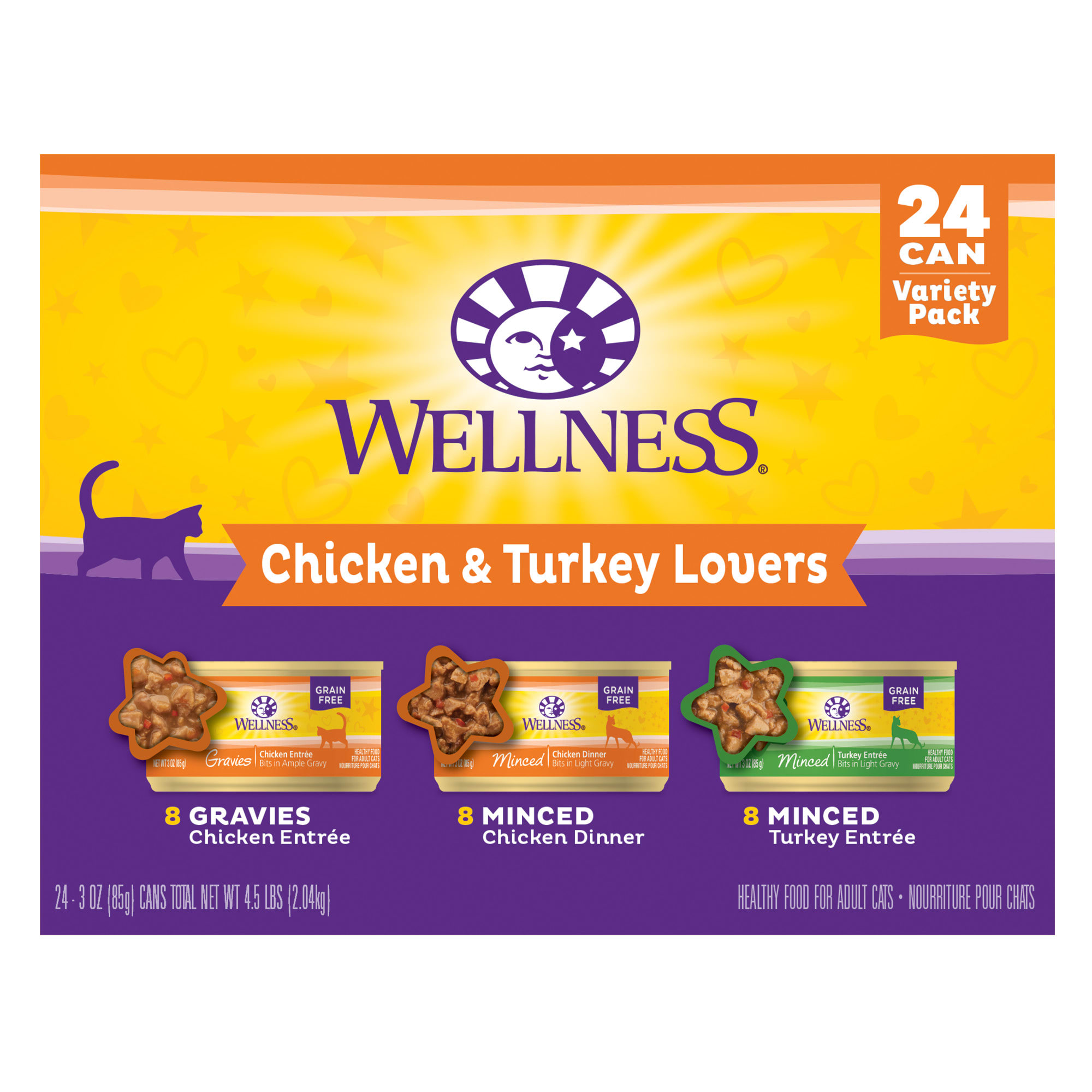 Wellness Complete Health Chicken Turkey Lovers Variety Pack Wet