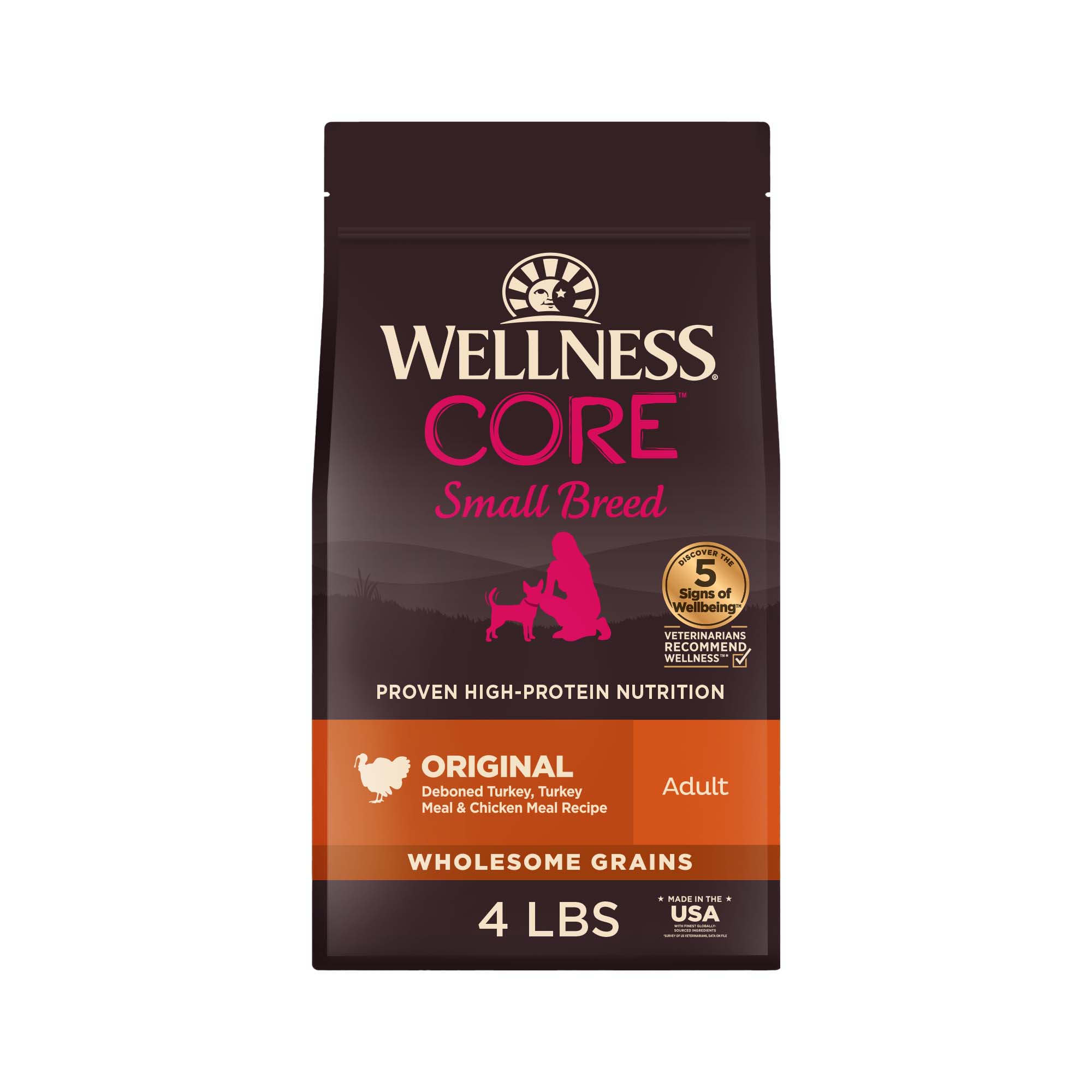 Wellness CORE Wholesome Grains Small Breed Original Turkey Recipe Dry
