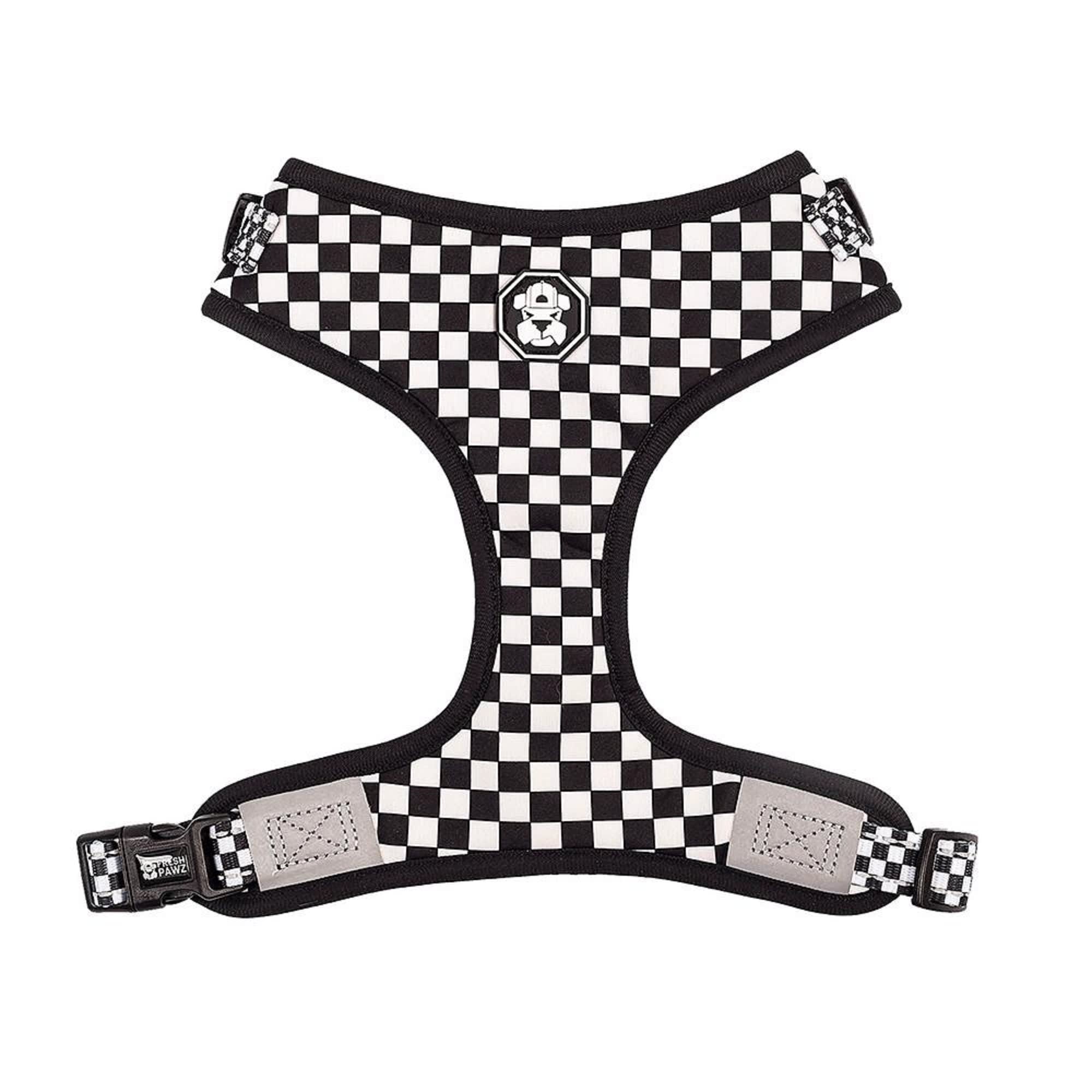 Fresh Pawz The Checkerboard Adjustable Mesh Dog Harness, Small Petco