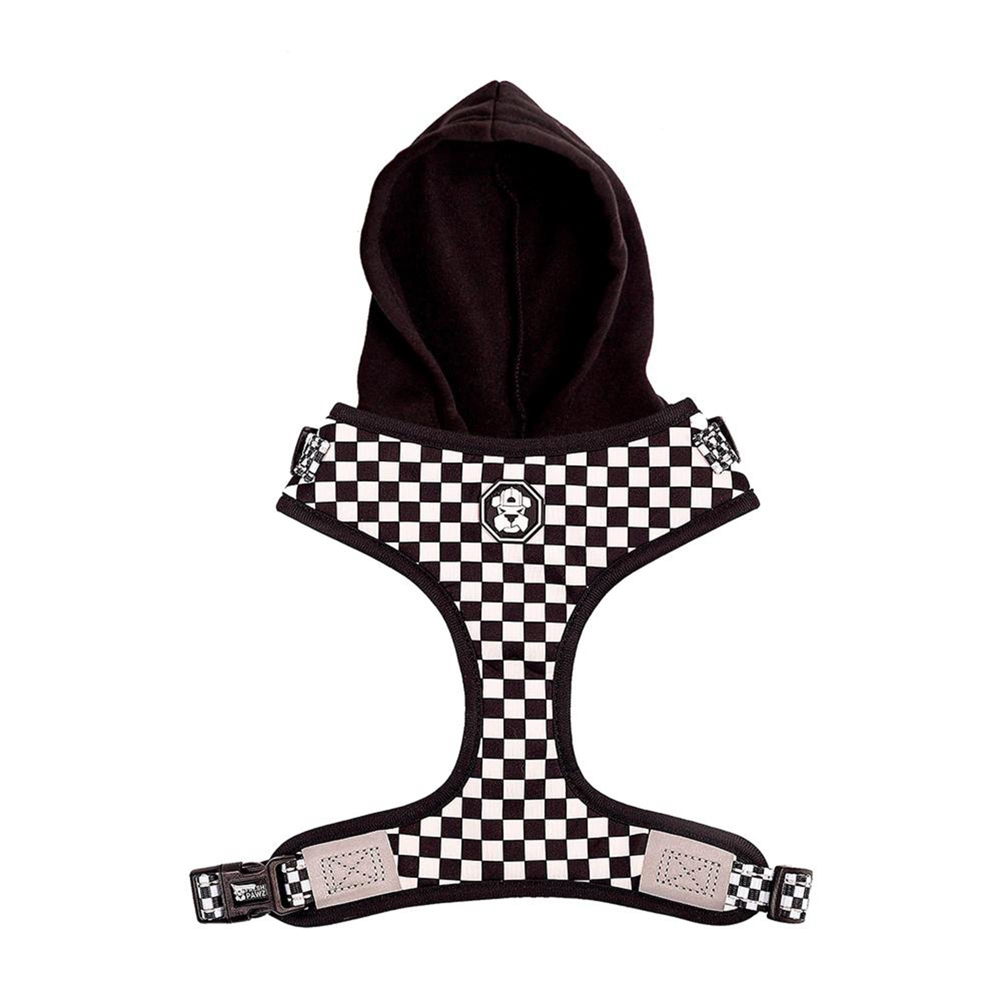 Fresh Pawz Large Checkerboard Dog Hoodie & Harness