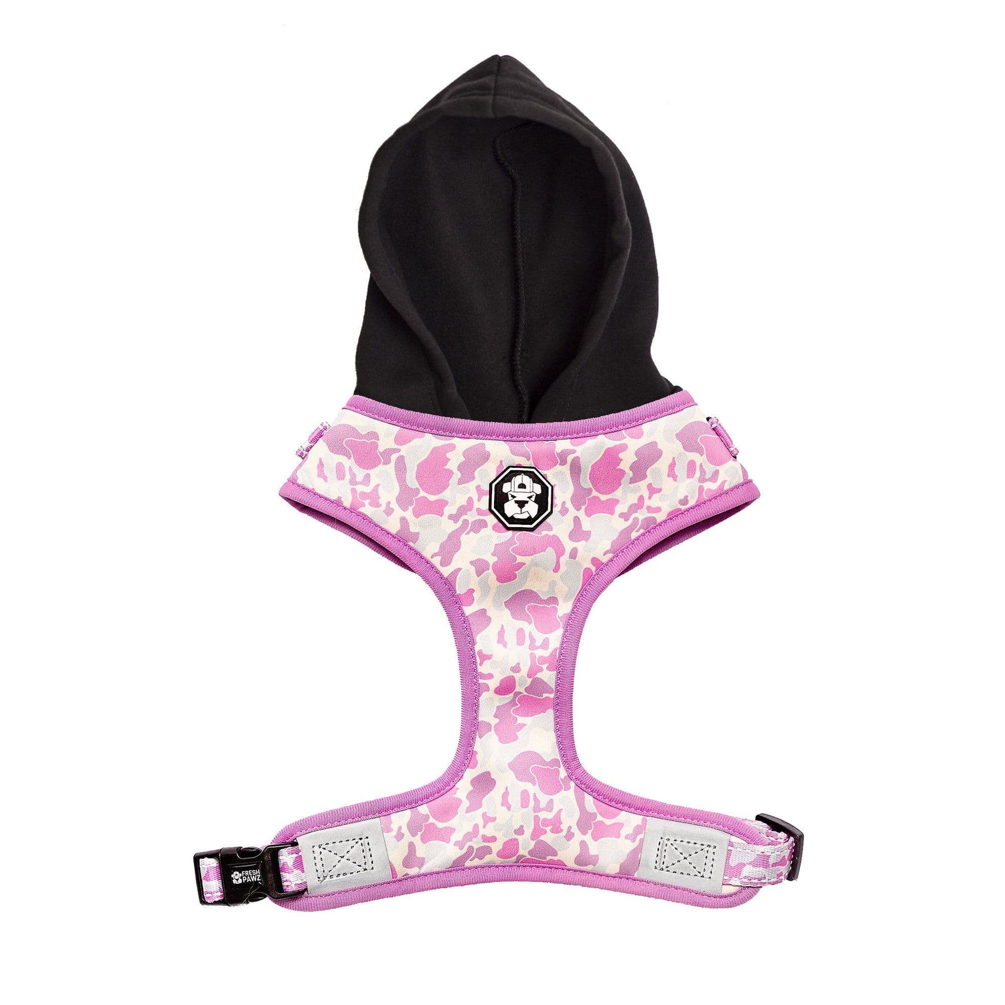 Fresh Pawz Pastel Camo Small Dog Hoodie & Harness