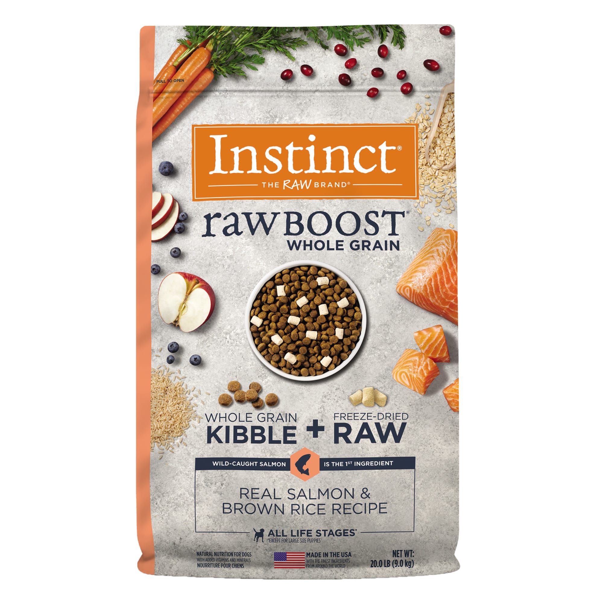 Instinct Raw Boost Grain-Free Recipe with Real Chicken Dry Dog Food, 21-lb