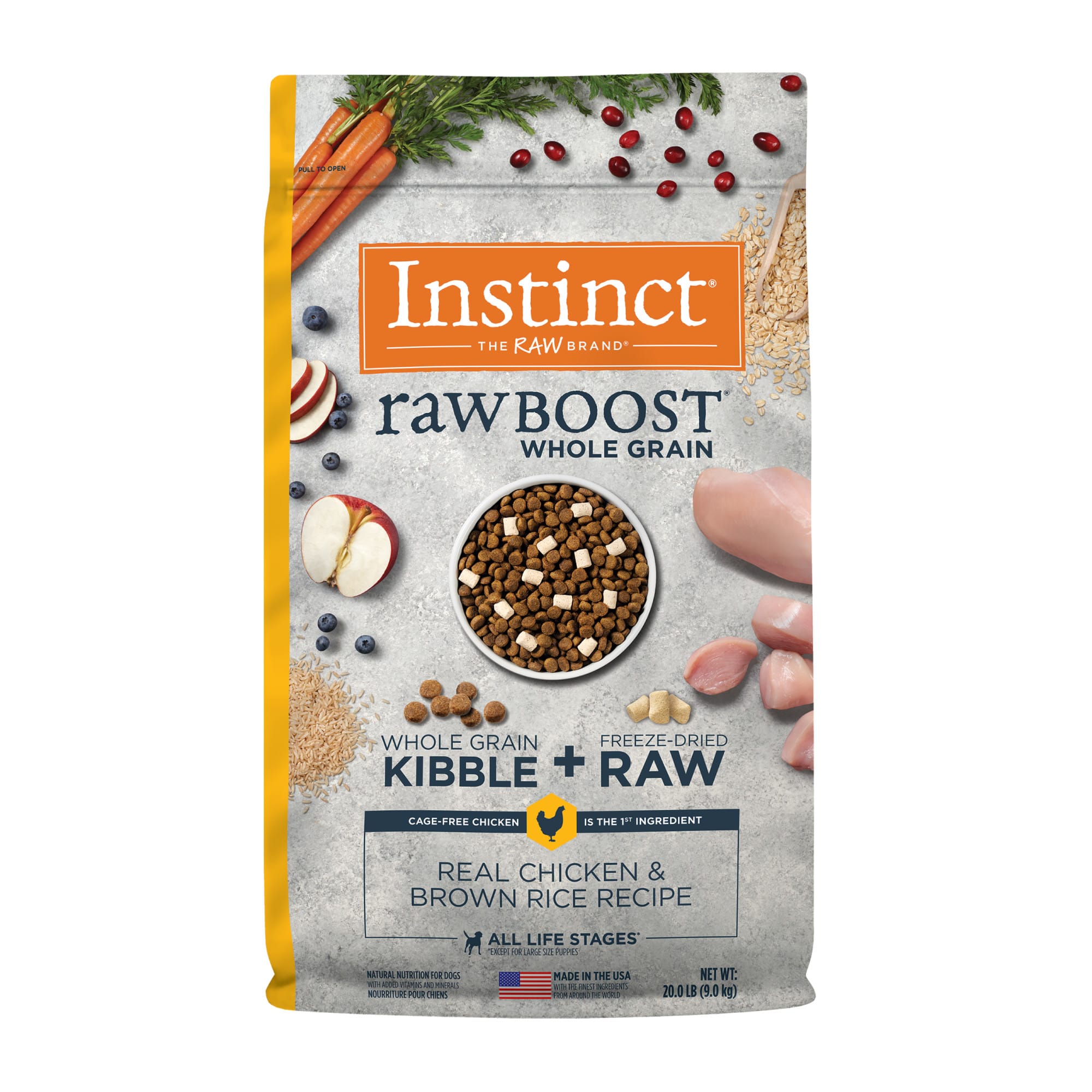 instinct kibble and raw