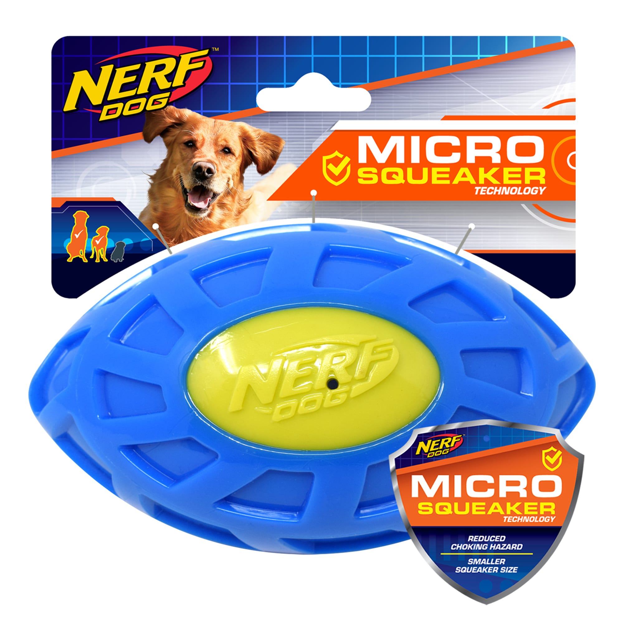 nerf dog football