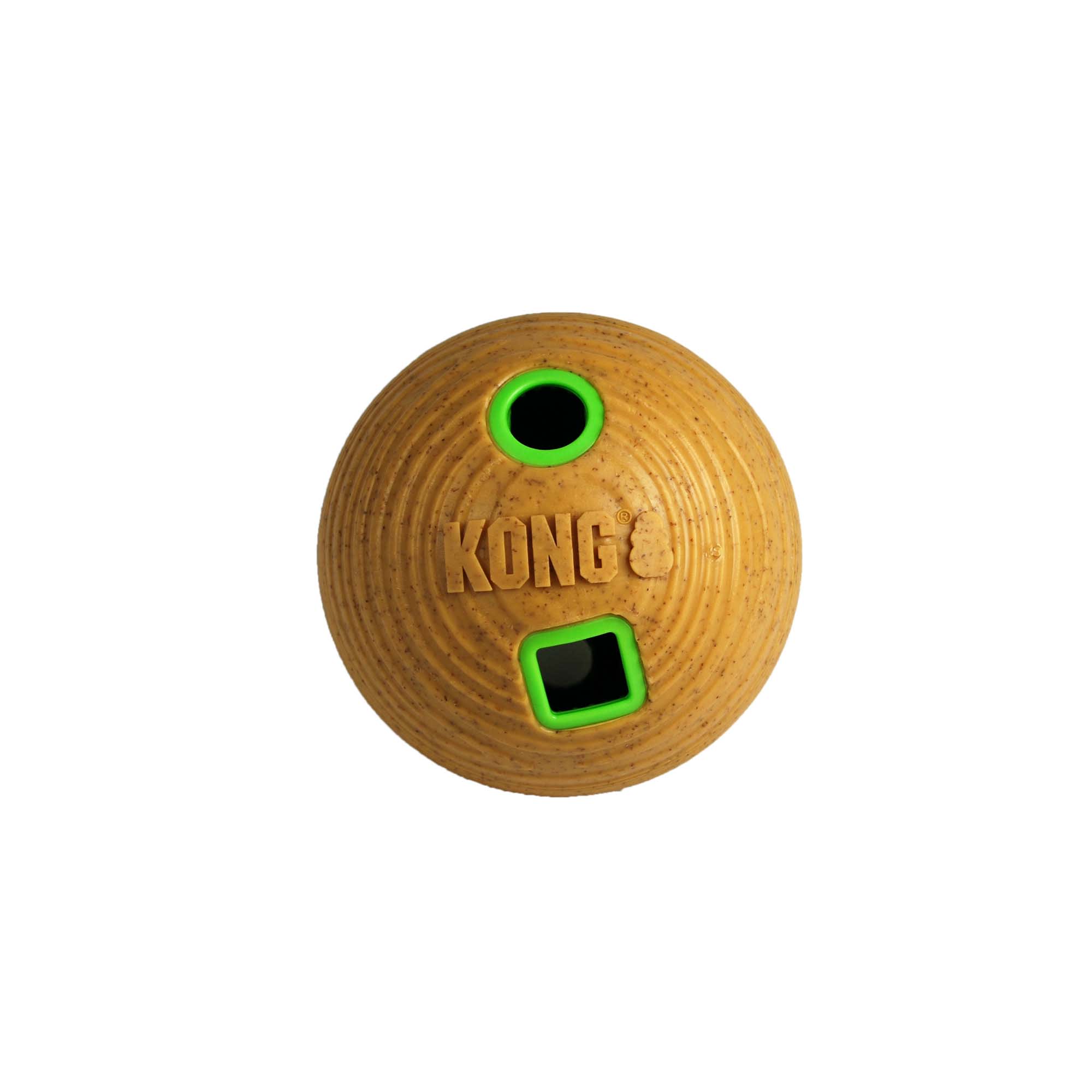 KONG Treat Dispenser Bamboo Feeder Ball Dog Toy, Medium