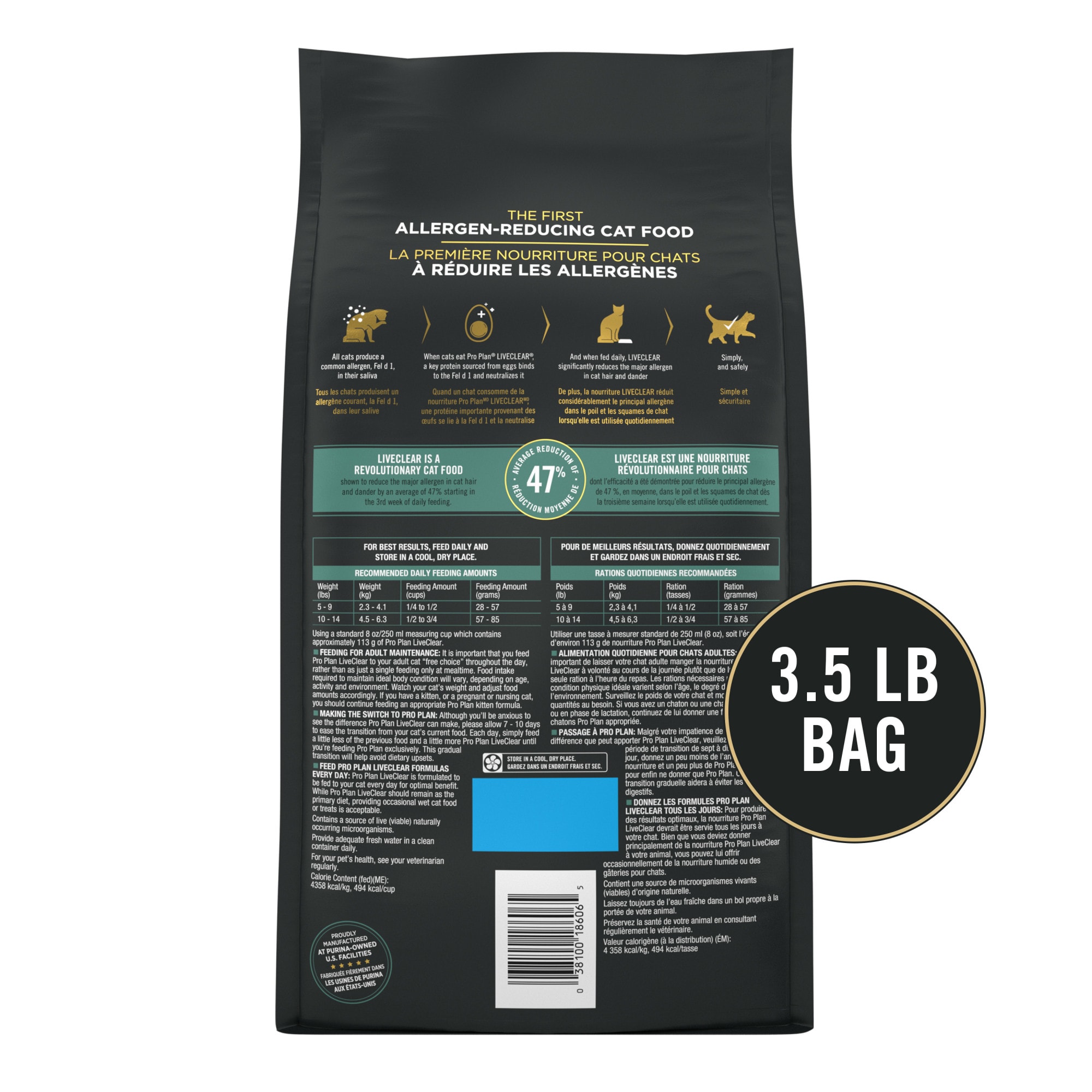 Purina Pro Plan LiveClear Cat Allergen Reducing with Chicken and