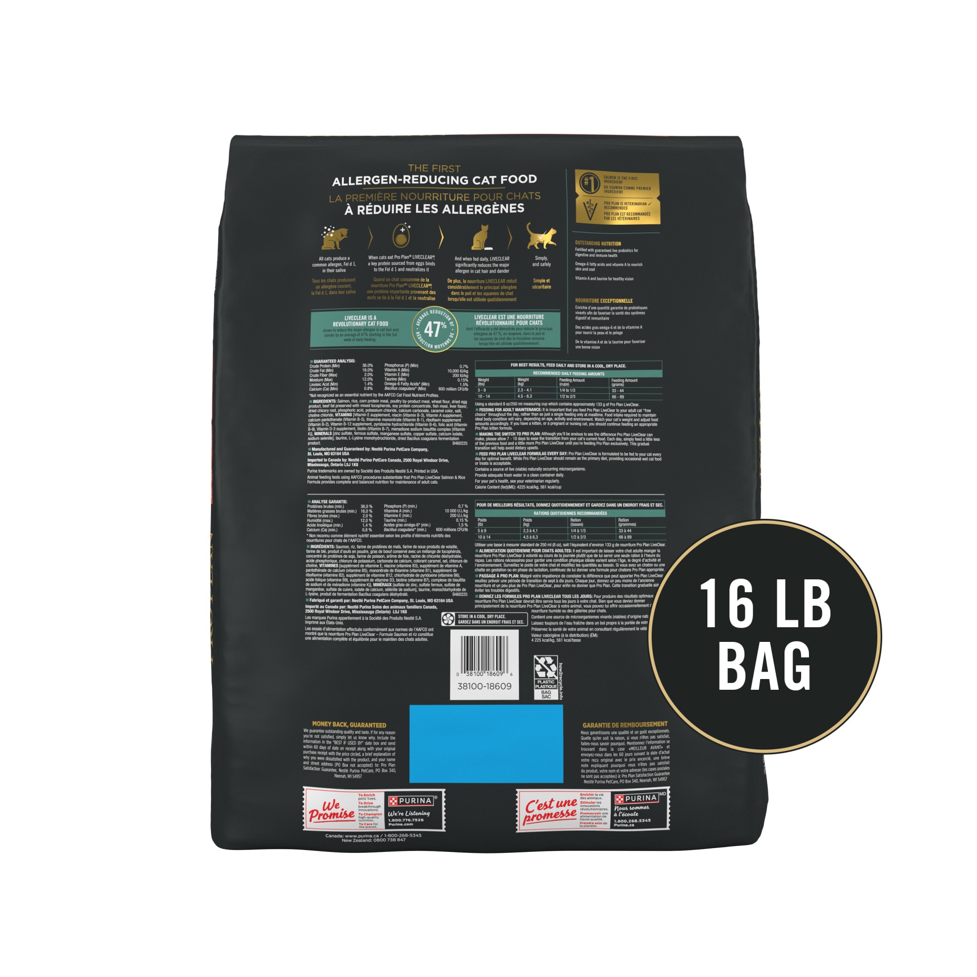 Purina Pro Plan LiveClear Cat Allergen Reducing with Salmon and