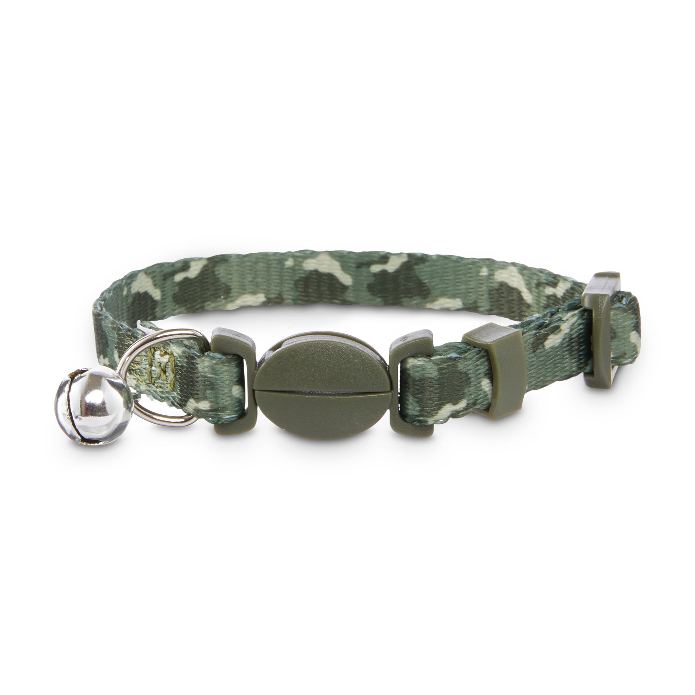 Bond Co. Green Camo Kitten Collar with Bell