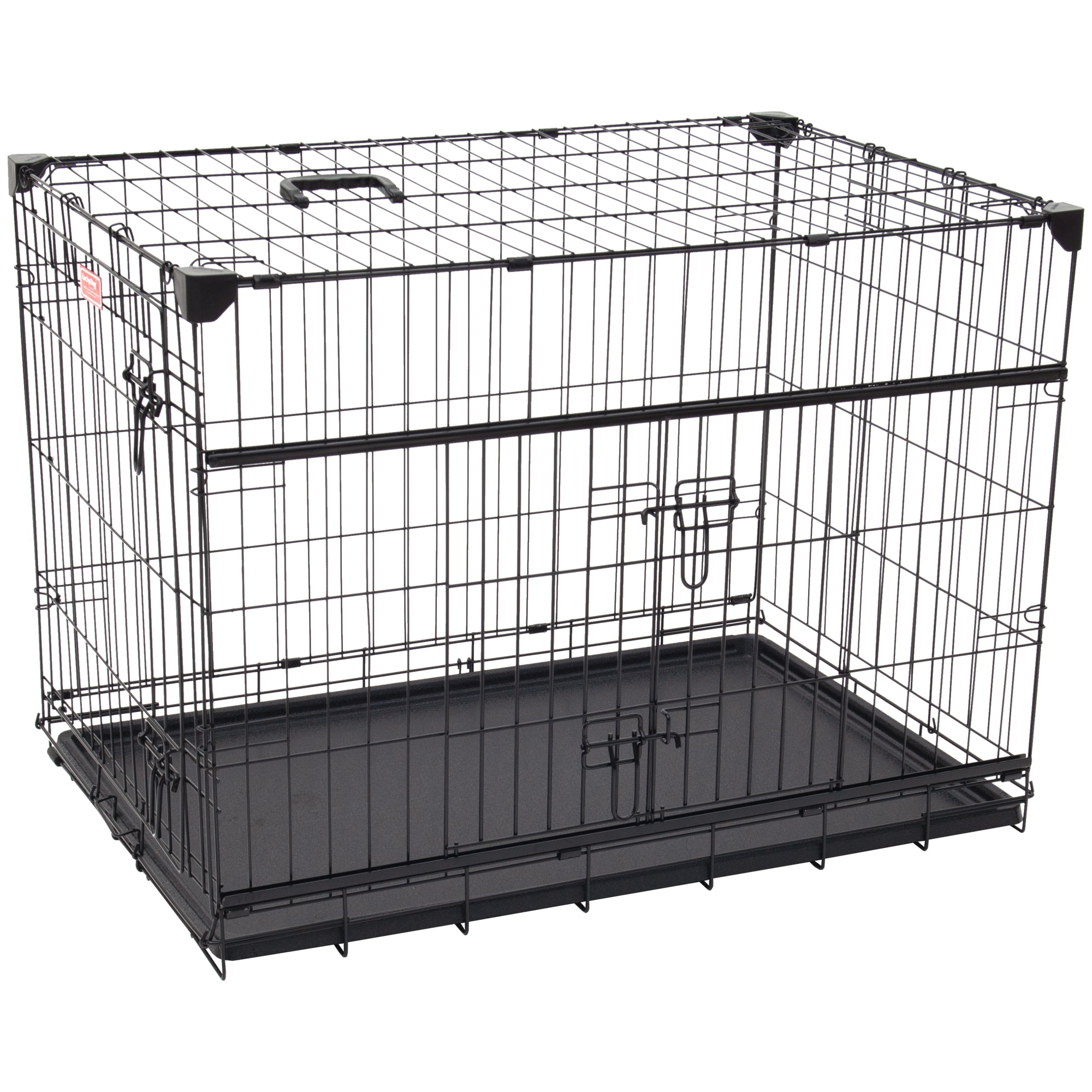 Lucky Dog DoubleDoor Dog Crate with Sliding Doors, 36" L X 23" W X 25