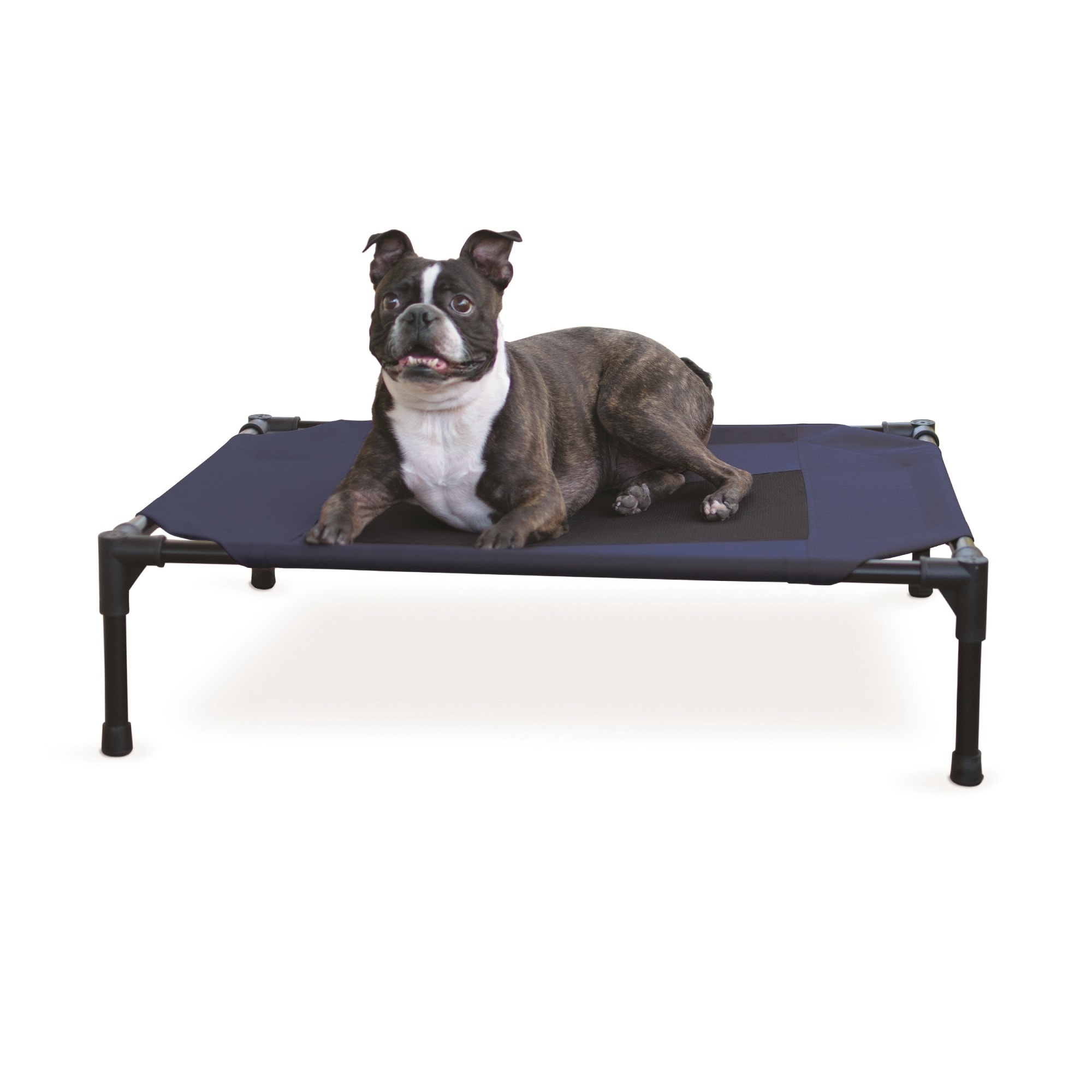 K&H Elevated Navy Blue Pet Bed, 25" L X 32" W X 7" H | Petco