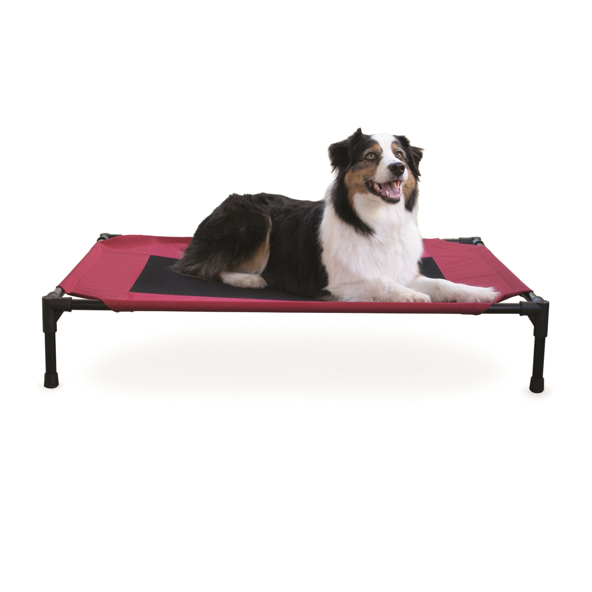 K&H Original Pet Cot Elevated Pet Bed, 30" L X 42" W X 7" H, Barn Red