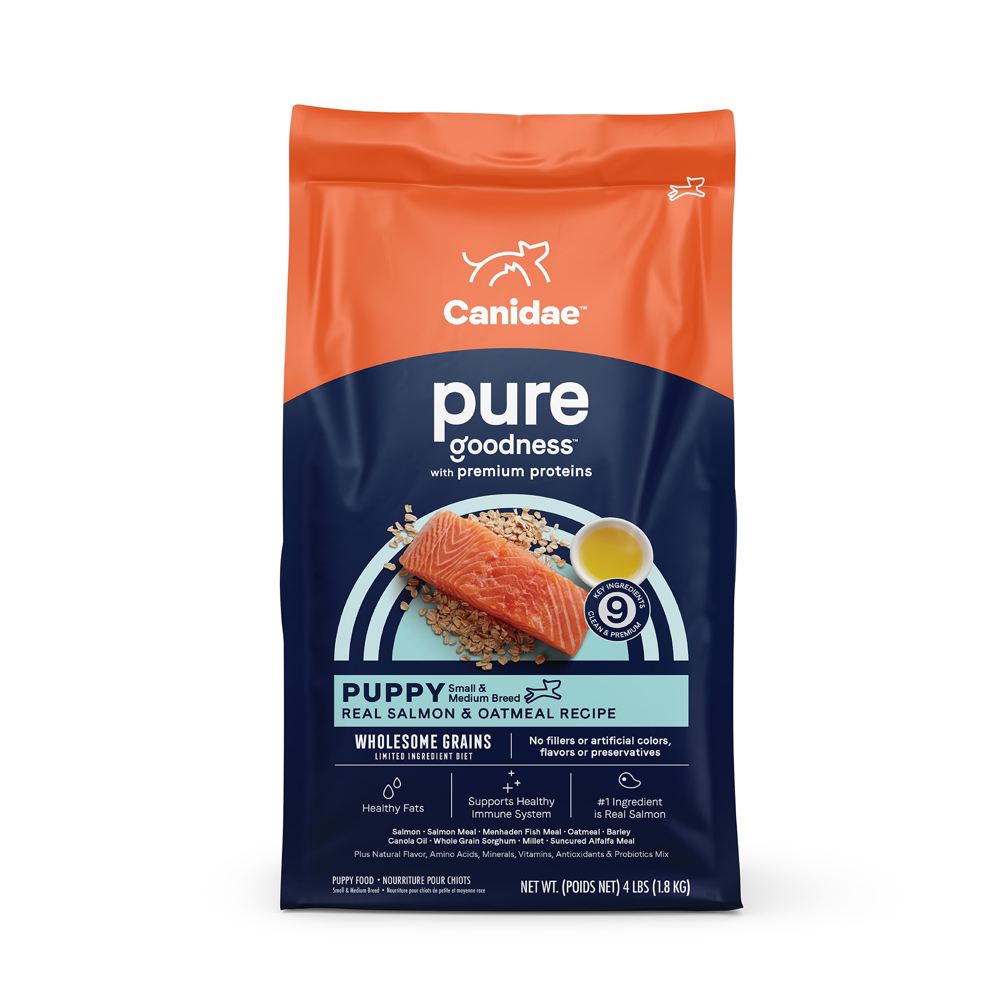 Canidae Pure Puppy Real Salmon Oatmeal Recipe Dry Food 4 lbs. Petco