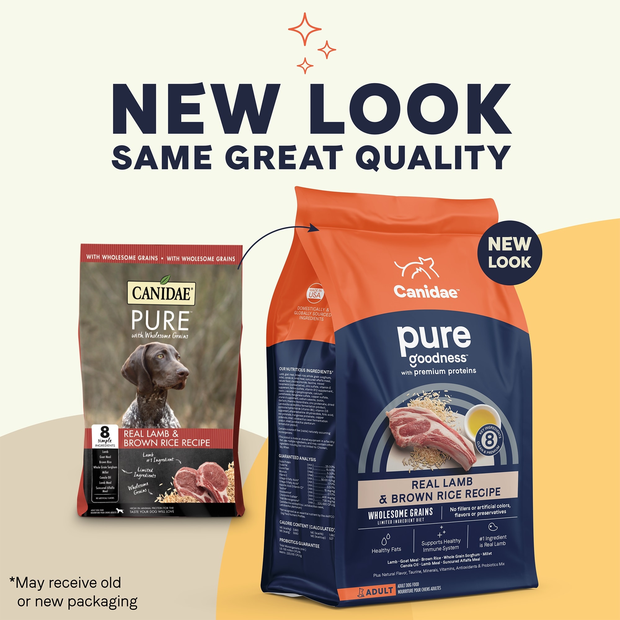 Canidae Pure Lamb Brown Rice Dry Dog Food 4 lbs