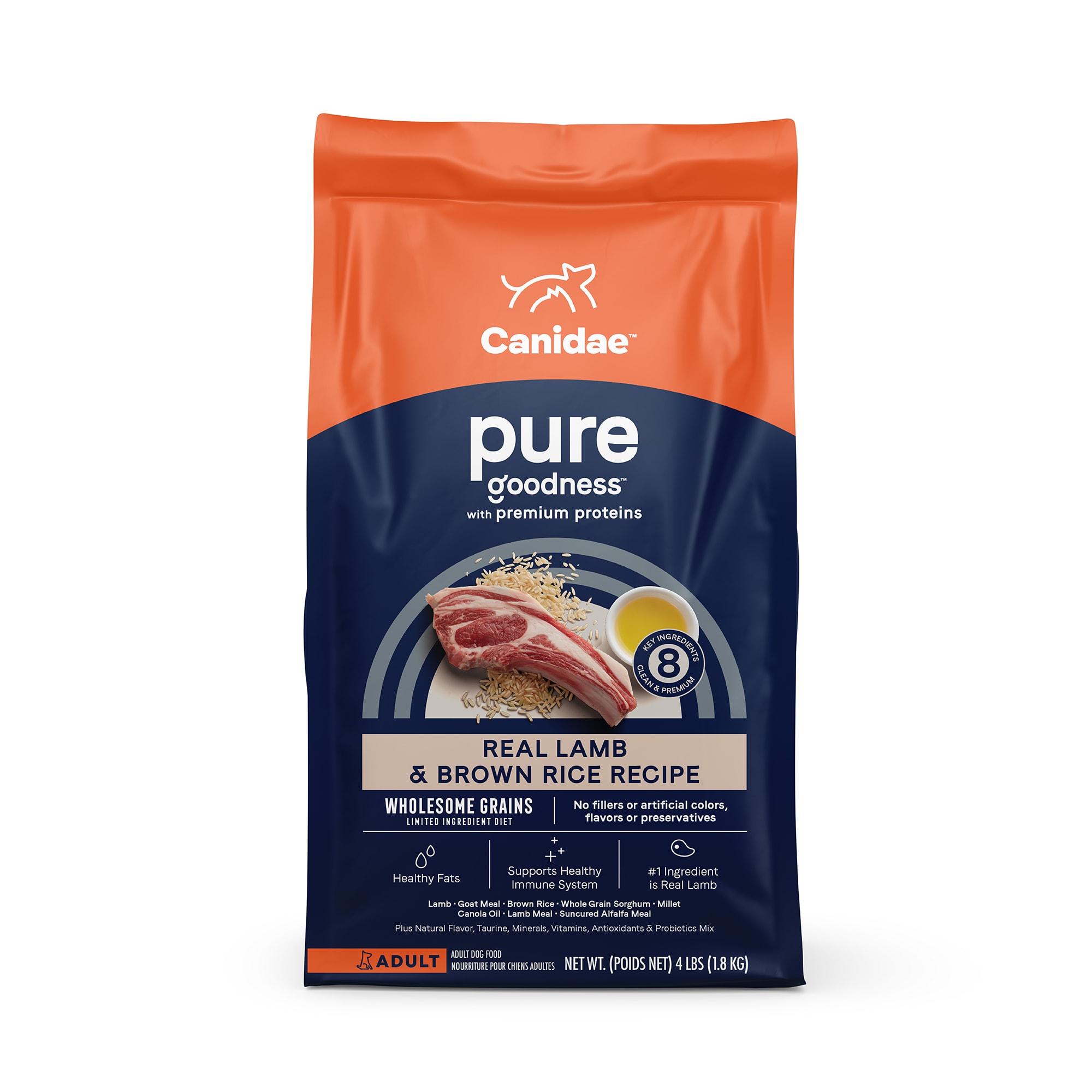 Canidae Pure Real Lamb & Brown Rice Recipe Dry Dog Food, 24 lbs. | Petco