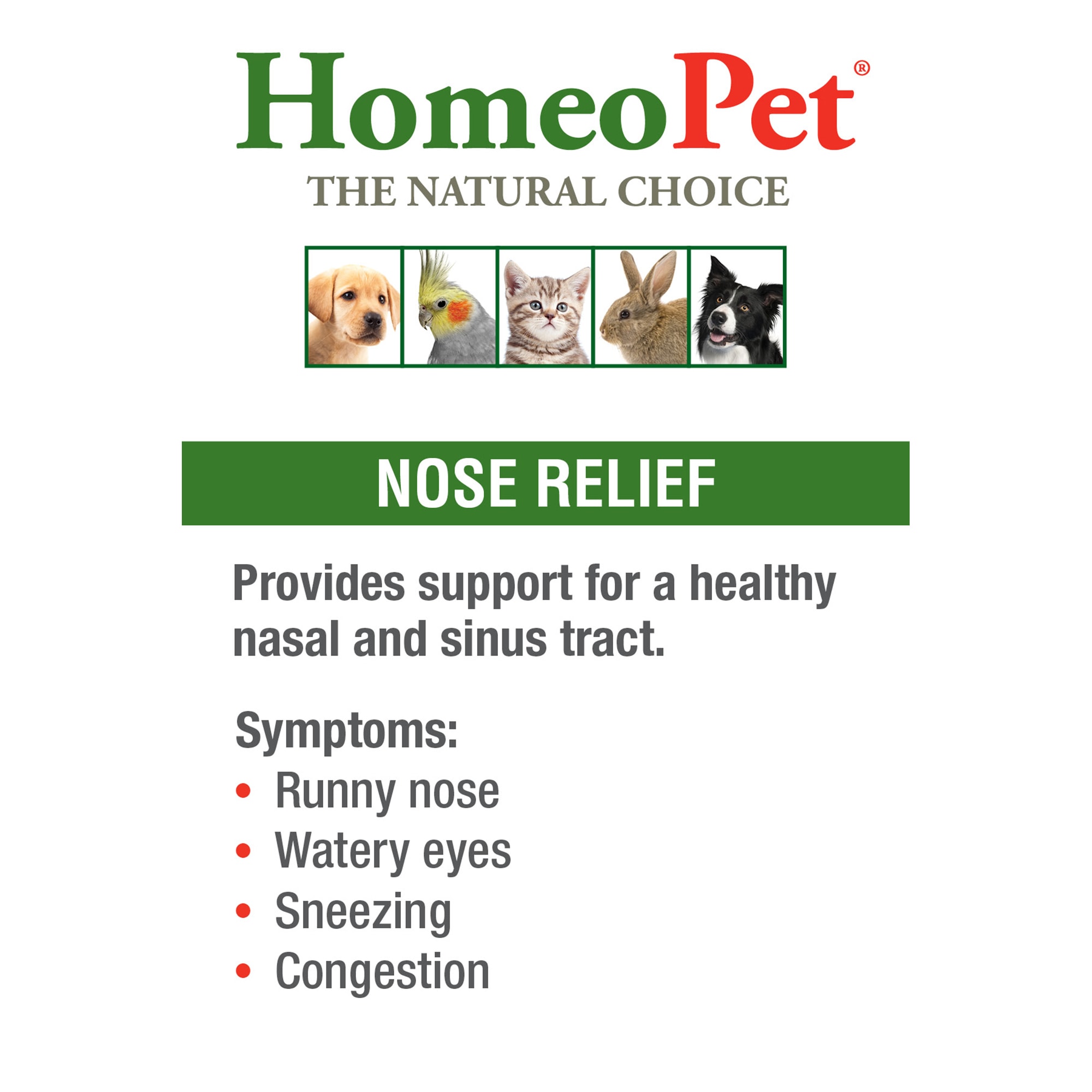 Homeopet nose cheap relief petco