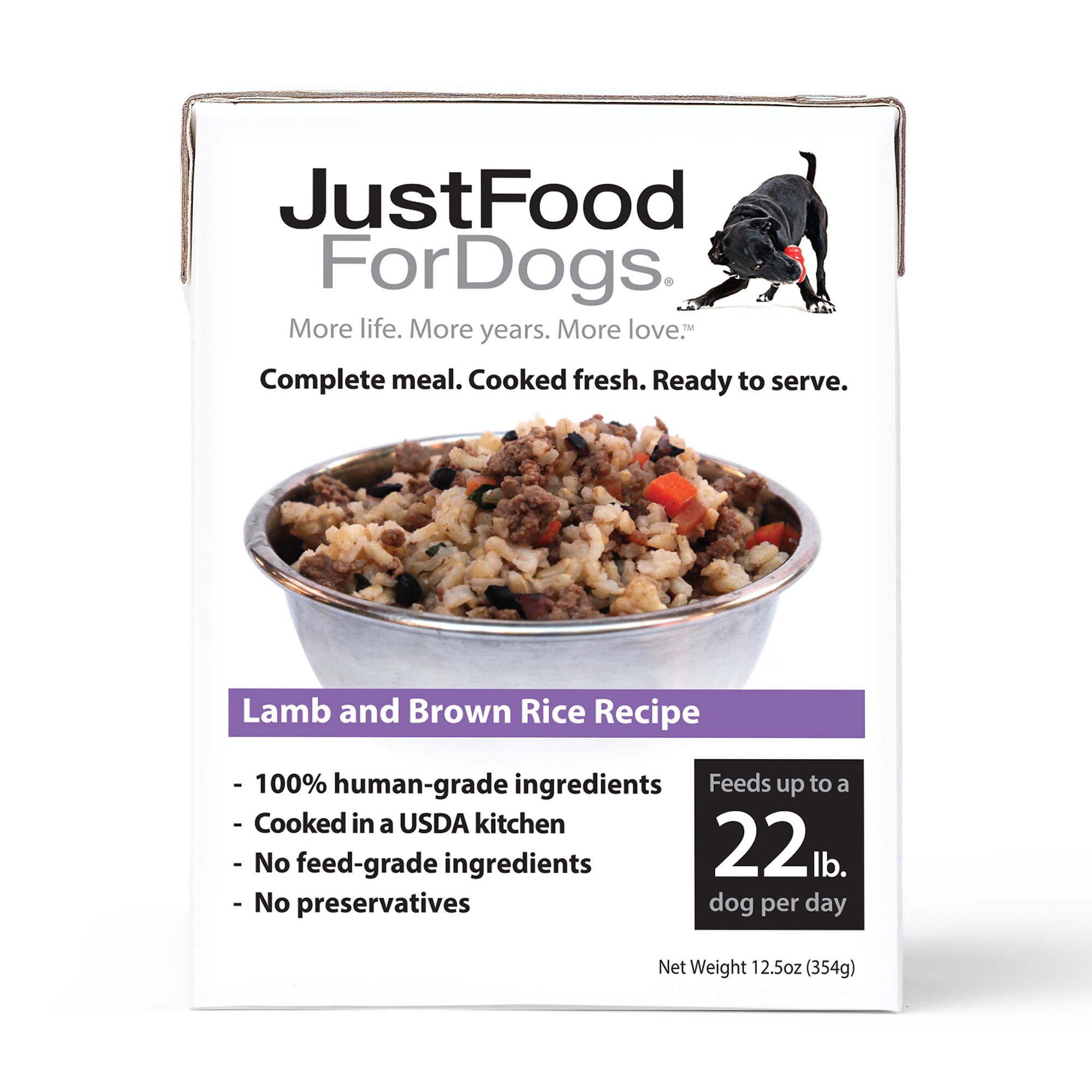 JUSTFOODFORDOGS Large Breed Support Beef & Brown Rice Fresh Frozen