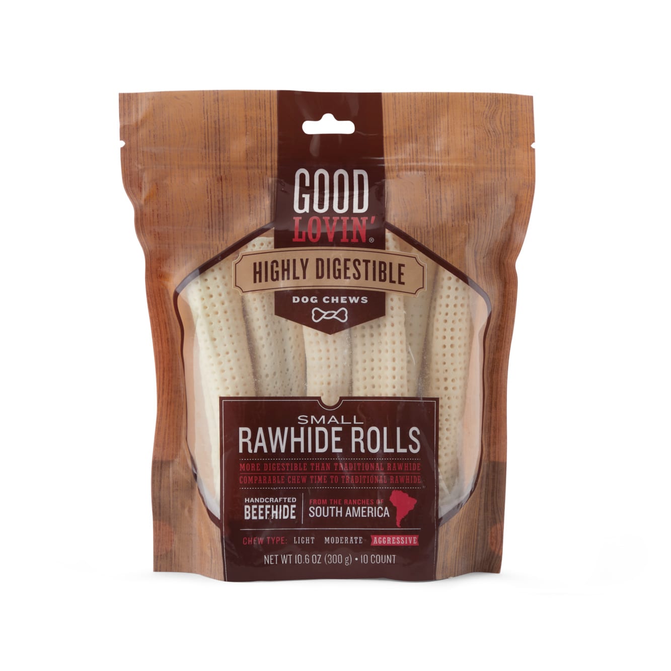 Good Lovin Rawhide Rolls for Dogs Mini 12 Count