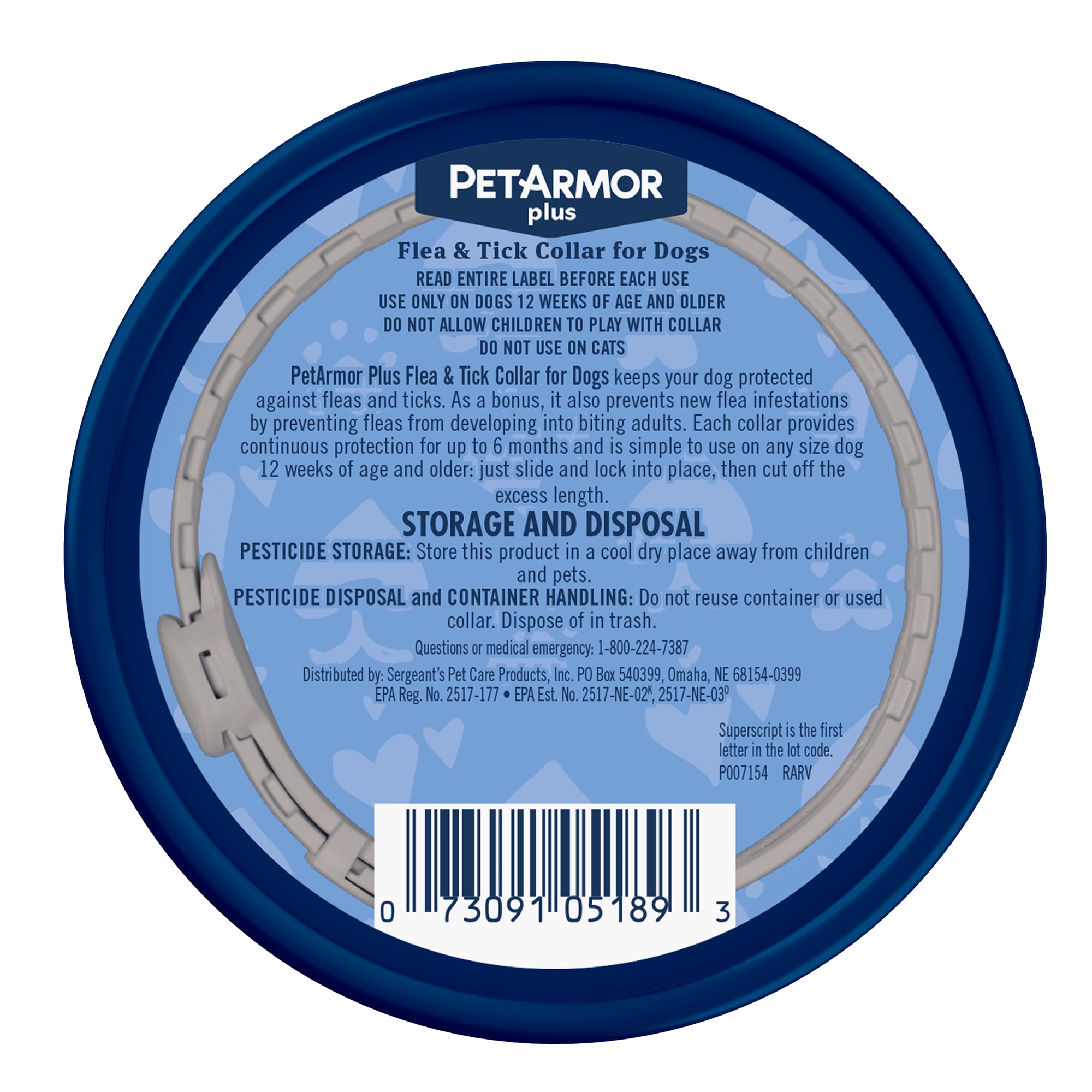 Petarmor flea and tick collar for small clearance dogs