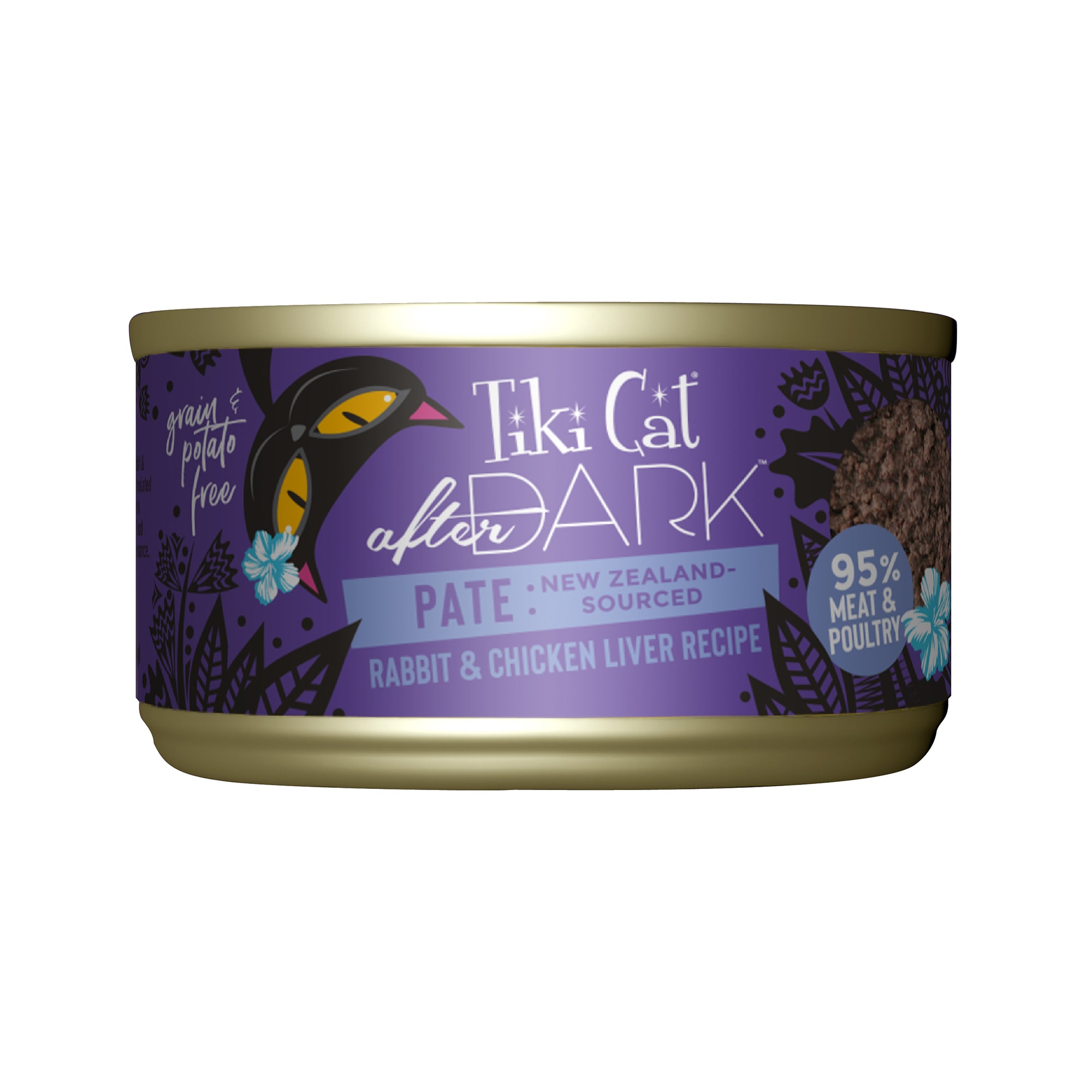 Tiki Cat After Dark Rabbit Pate Wet Food, 3 oz., Case of 12 Petco