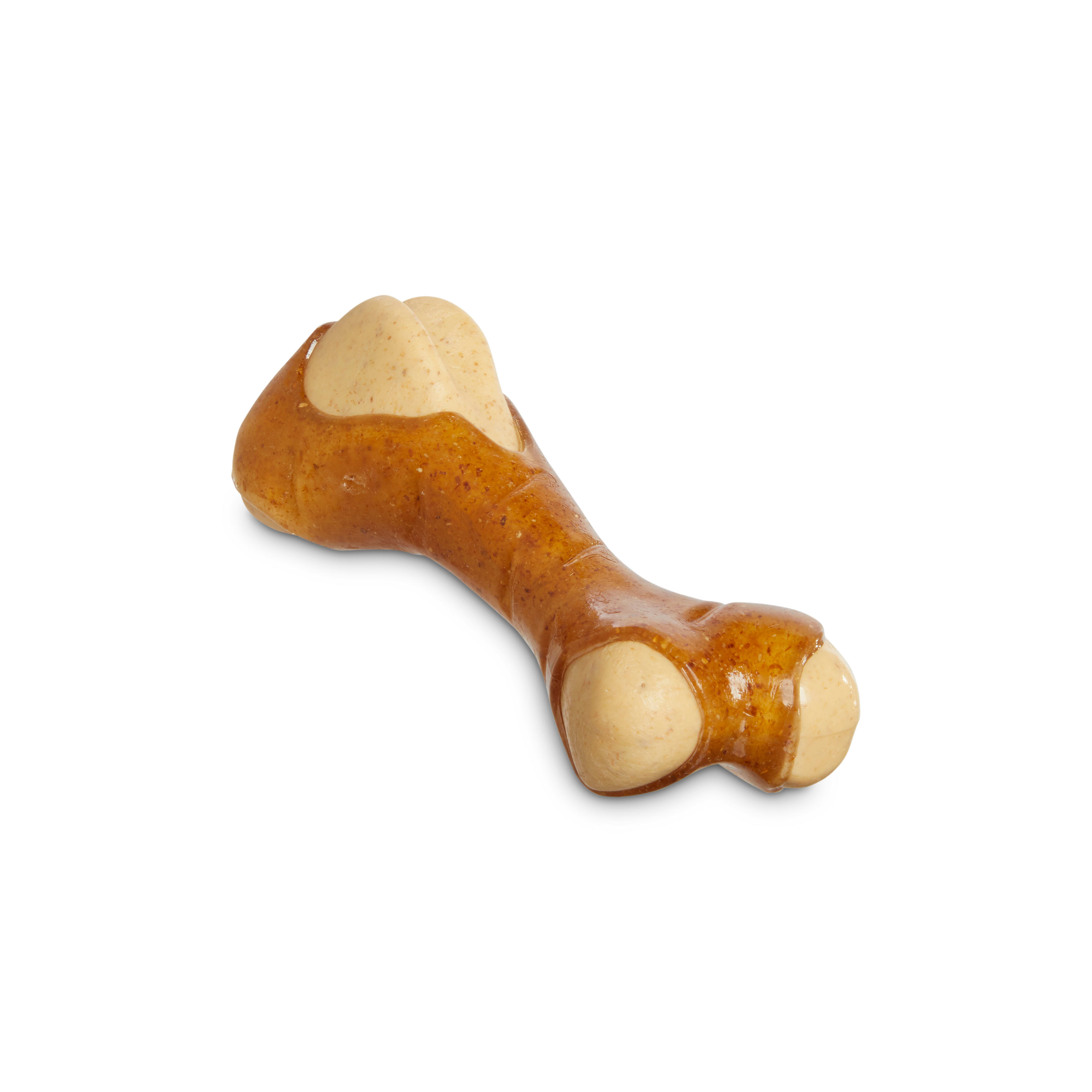 Leaps & Bounds Peanut Butter-Scented Bone Dog Chew Toy, Small