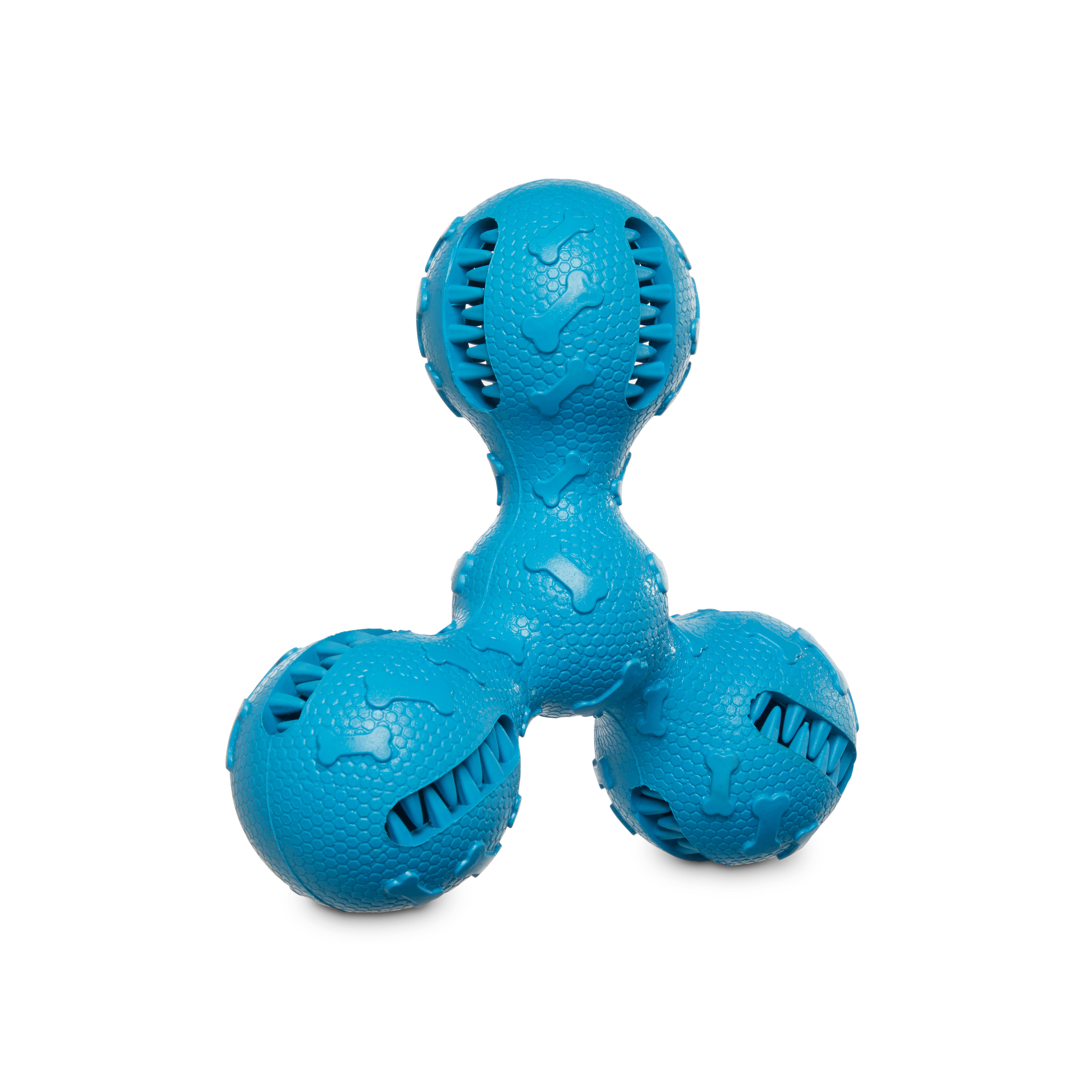 Blueberry Pet Spiky Ball Dog Chew Toy and Treat Dispenser