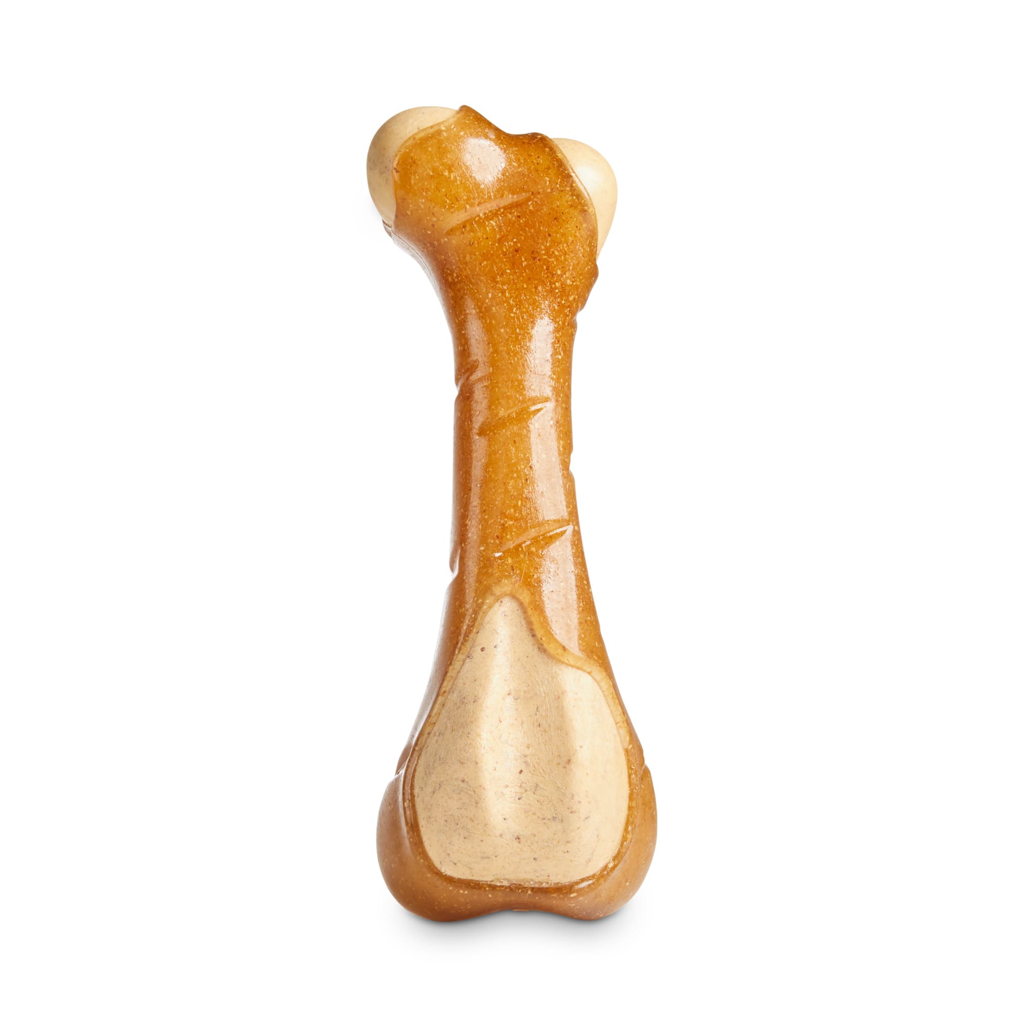 Leaps & Bounds Peanut Butter-Scented Bone Dog Chew Toy, Small