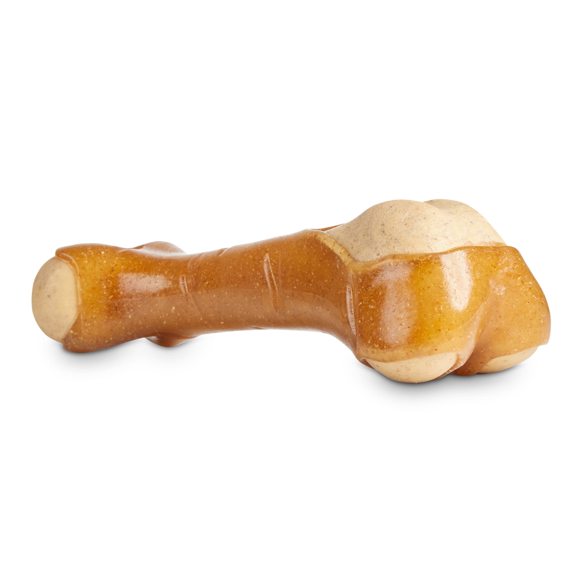 Leaps & Bounds Peanut Butter-Scented Bone Dog Chew Toy, Small