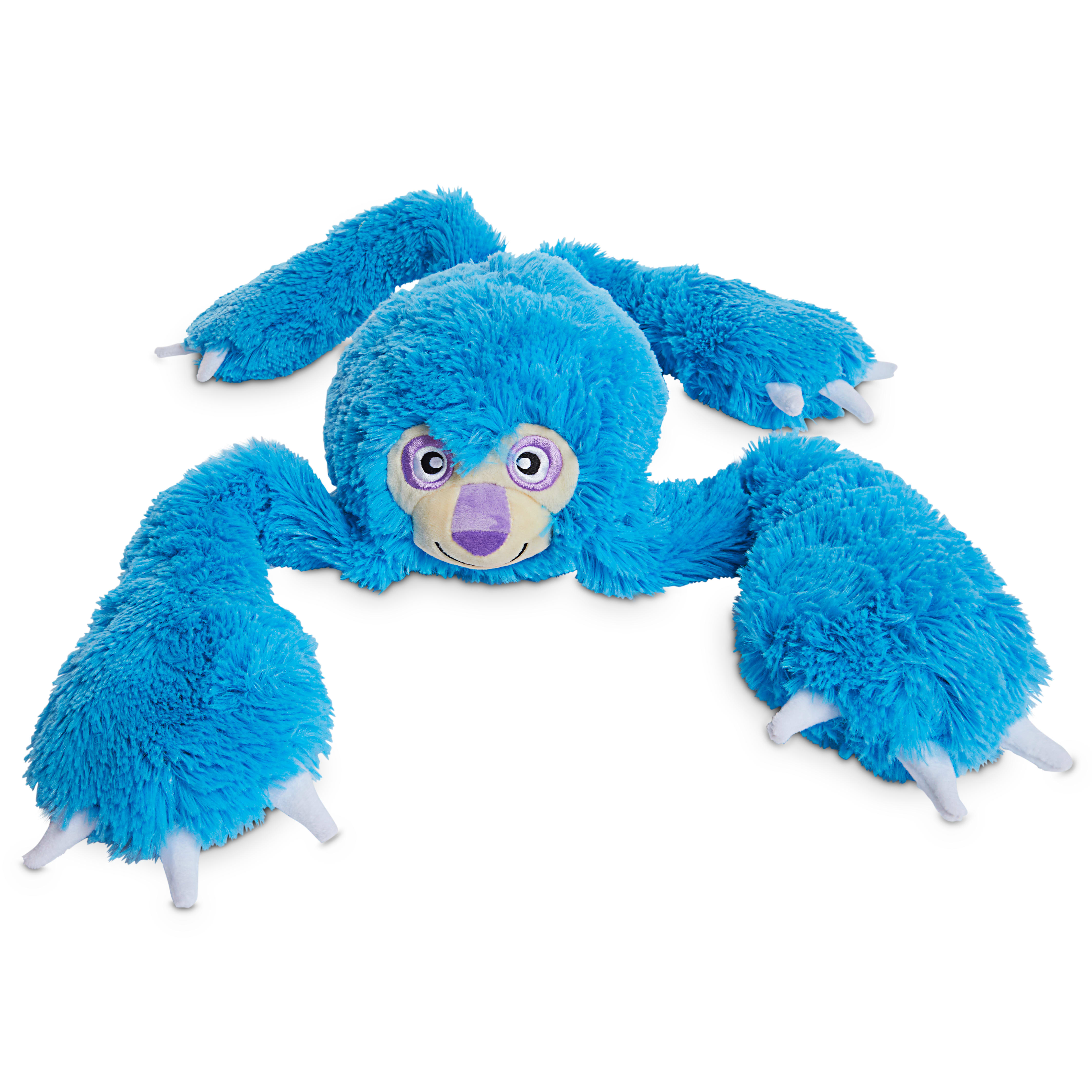 blue stuffed dog