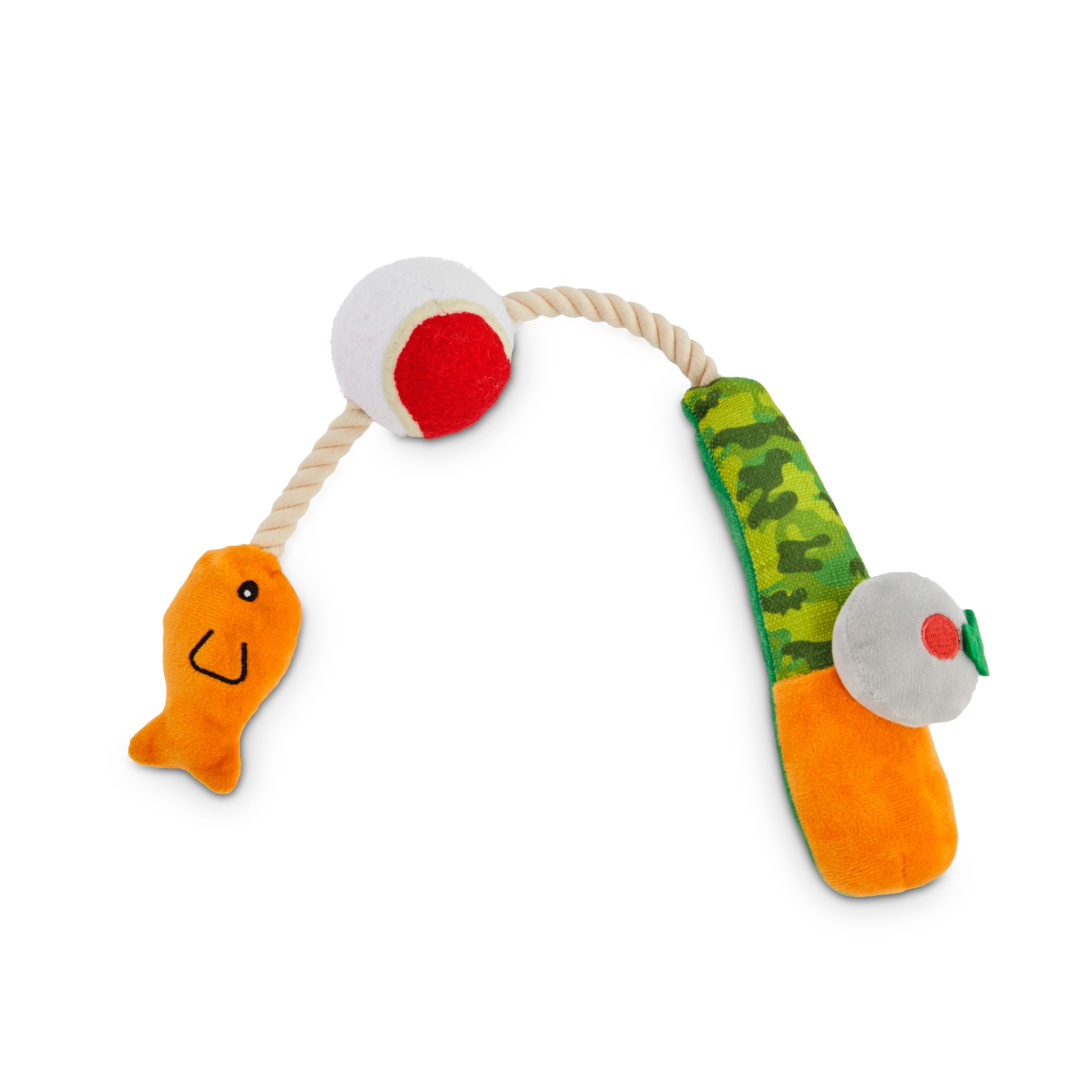 fishing dog toy