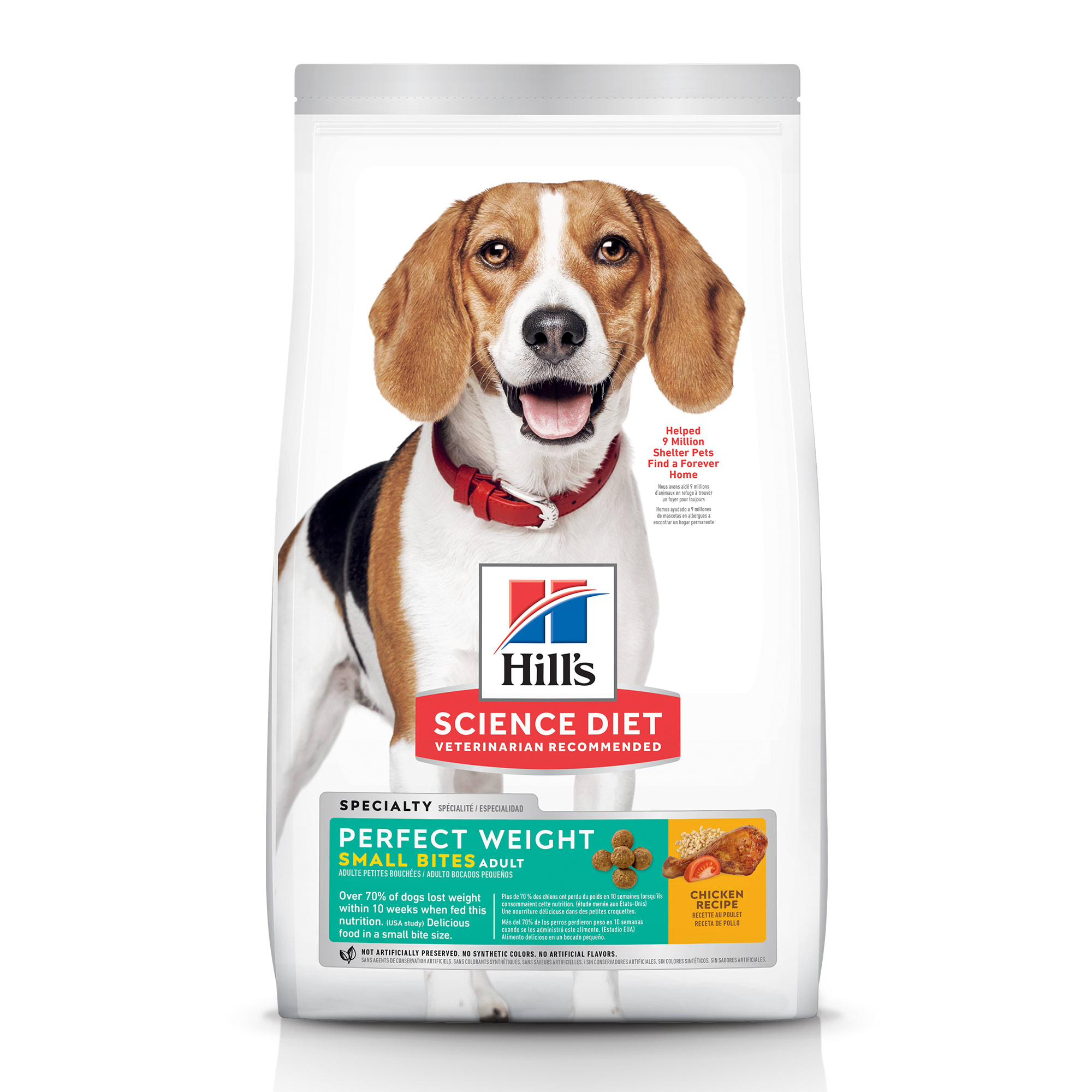 Hill's Science Diet Adult Perfect Weight Small Bites Chicken Recipe Dry Dog Food, 15 lbs., Bag