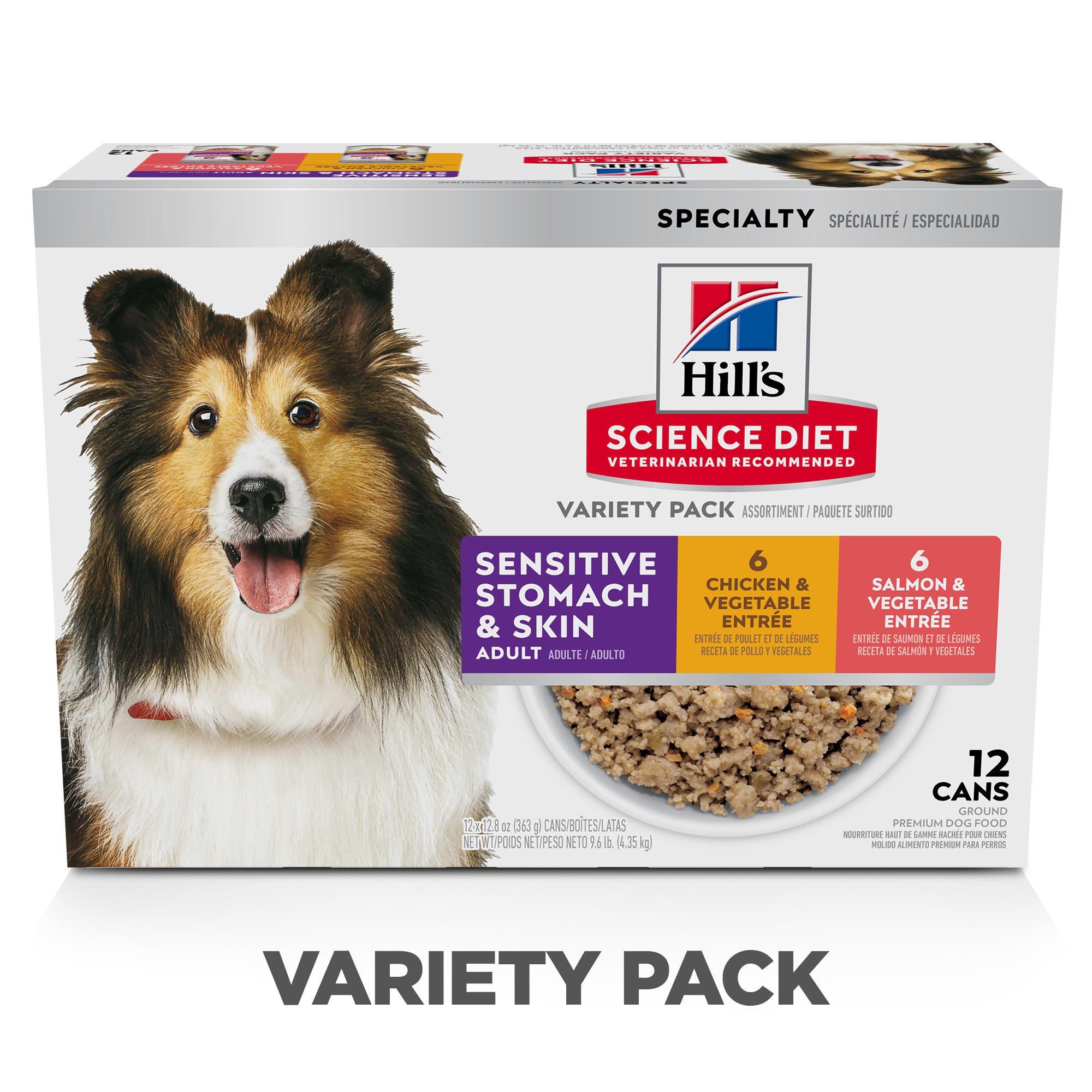 Hill's Science Diet Sensitive Stomach & Skin Dog Food, 12-Pack