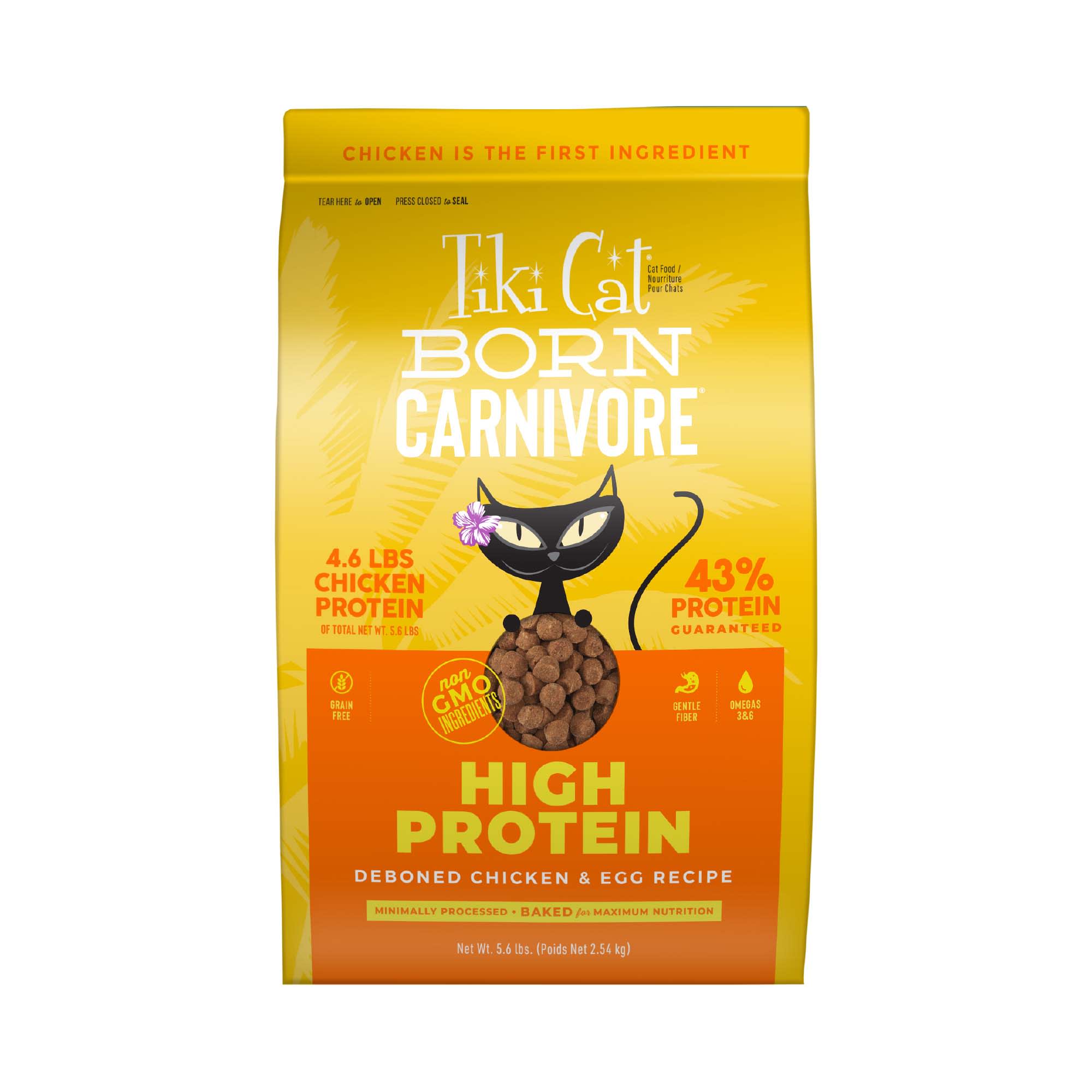 Tiki Cat Born Carnivore Chicken Egg Dry Food 11.1 lbs. Petco