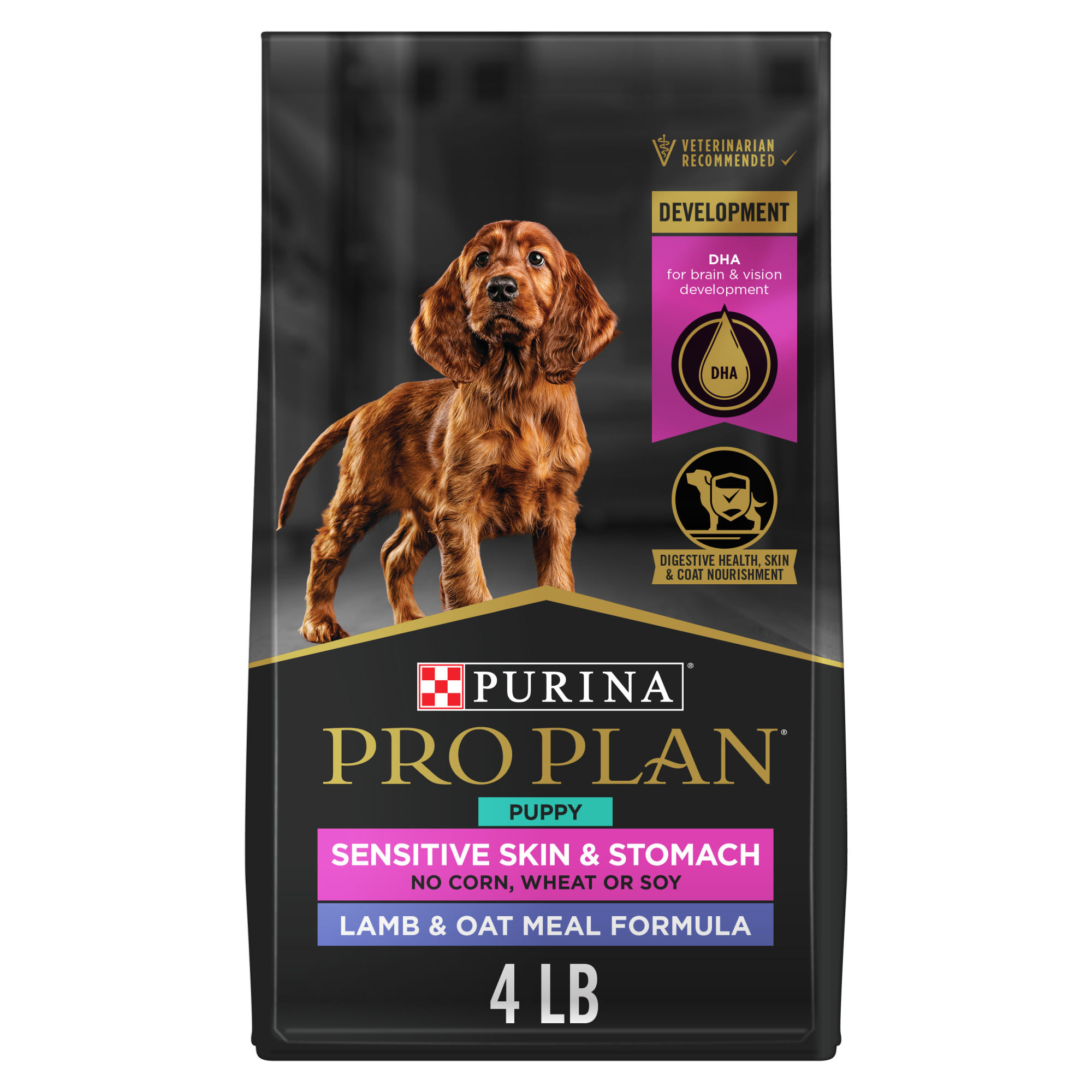 Purina Pro Plan Sensitive Skin & Stomach Lamb & Oat Meal Dry Puppy Food