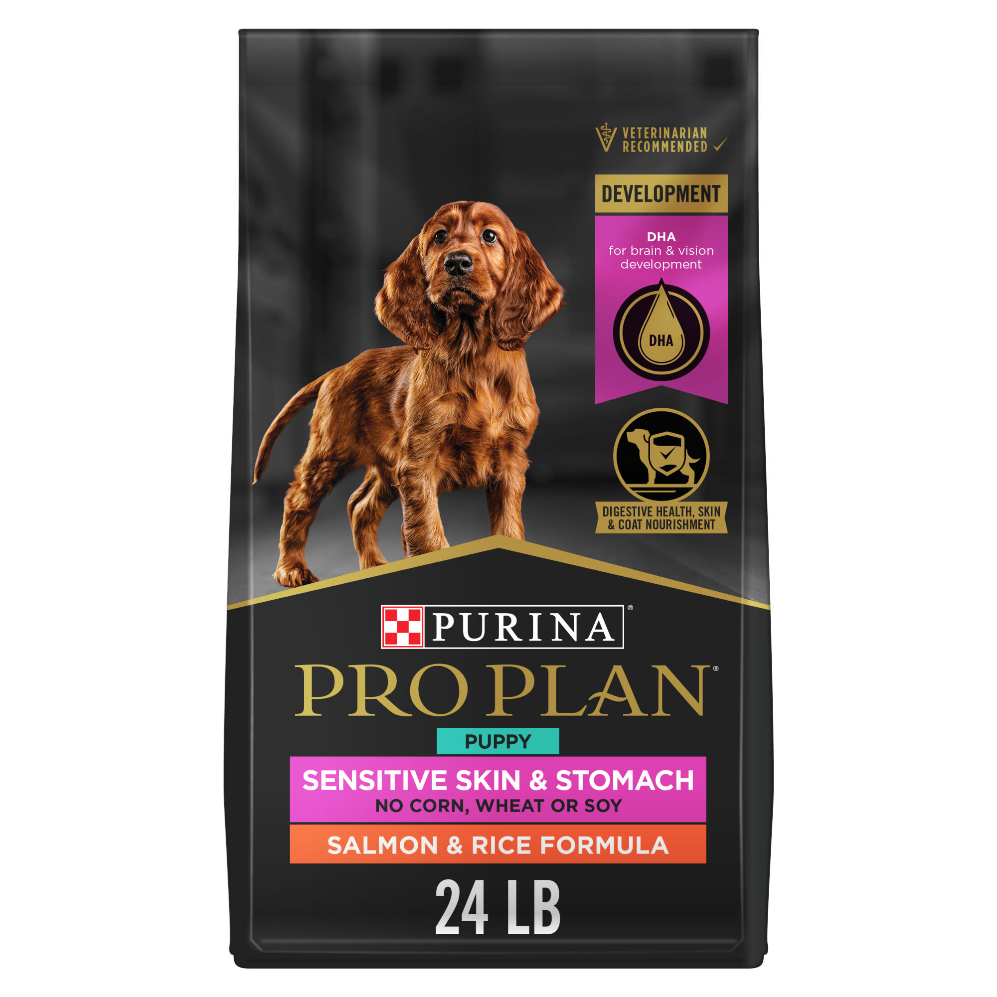 Purina Pro Plan Sensitive Skin Stomach Formula Salmon Rice Dry Puppy Food 24 lbs. Petco