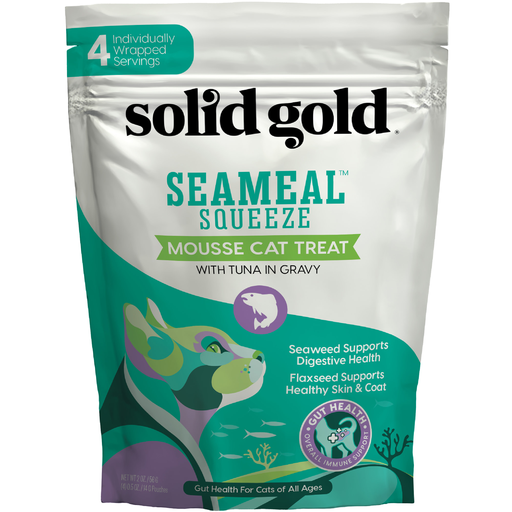Solid Gold Seameal Squeeze Chicken Grain-Free Cat Treat Solid Gold Seameal Squeeze Chicken Grain-Free Cat Treat