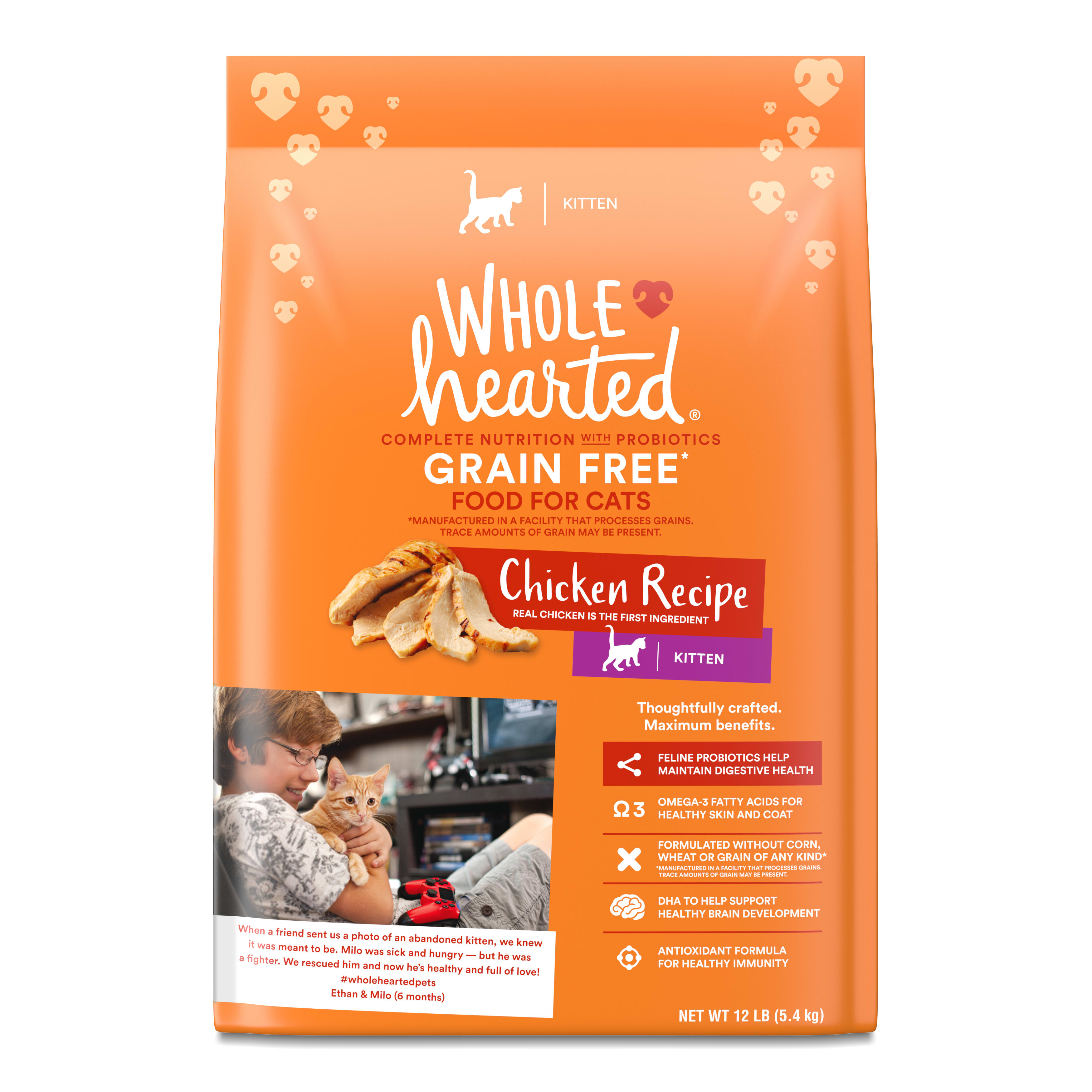 Wholehearted limited hotsell ingredient cat food