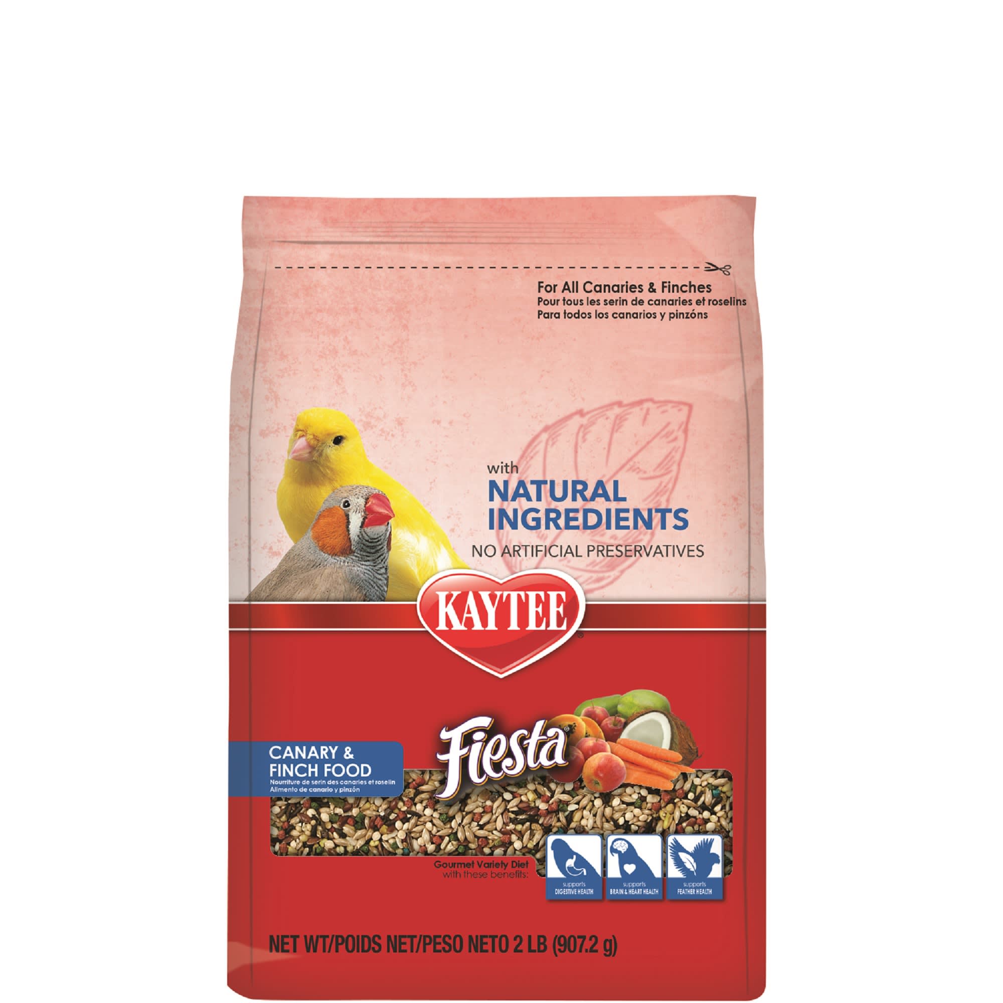 Kaytee Fiesta with Natural Colors Canary/Finch Food, 2 lbs. | Petco