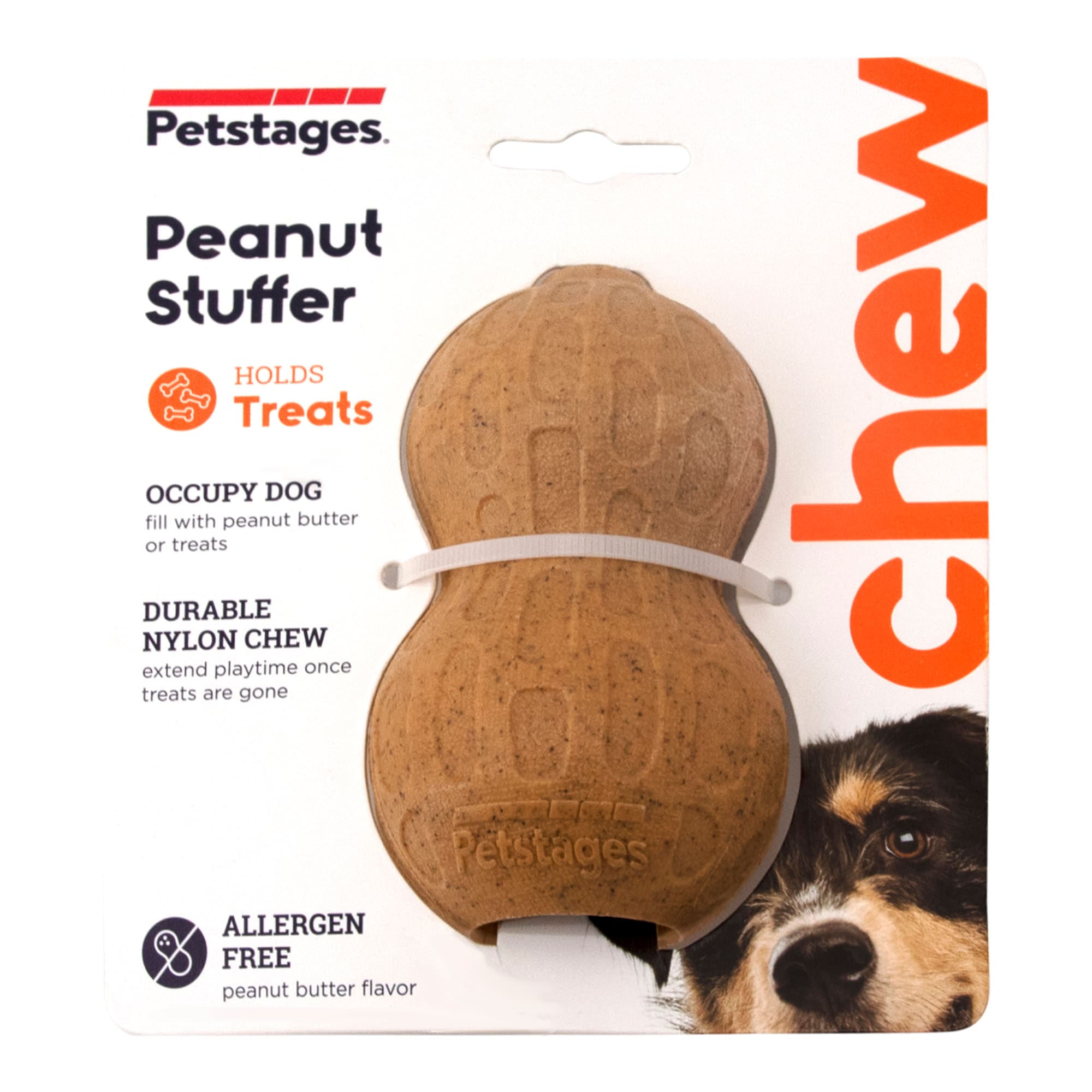 dog toy filled with peanut butter