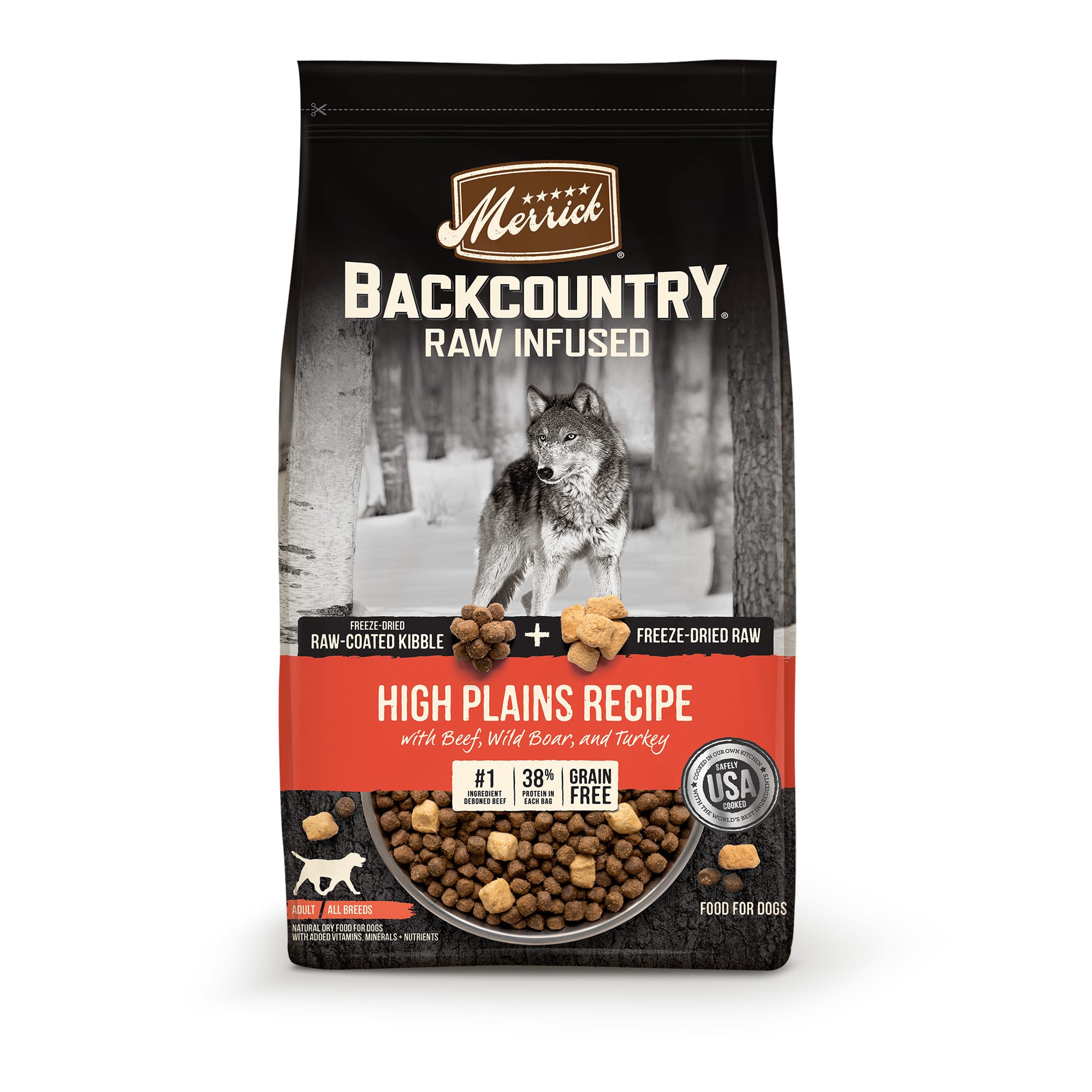 Merrick Backcountry Raw Infused Grain Free Freeze-Dried High Plains 