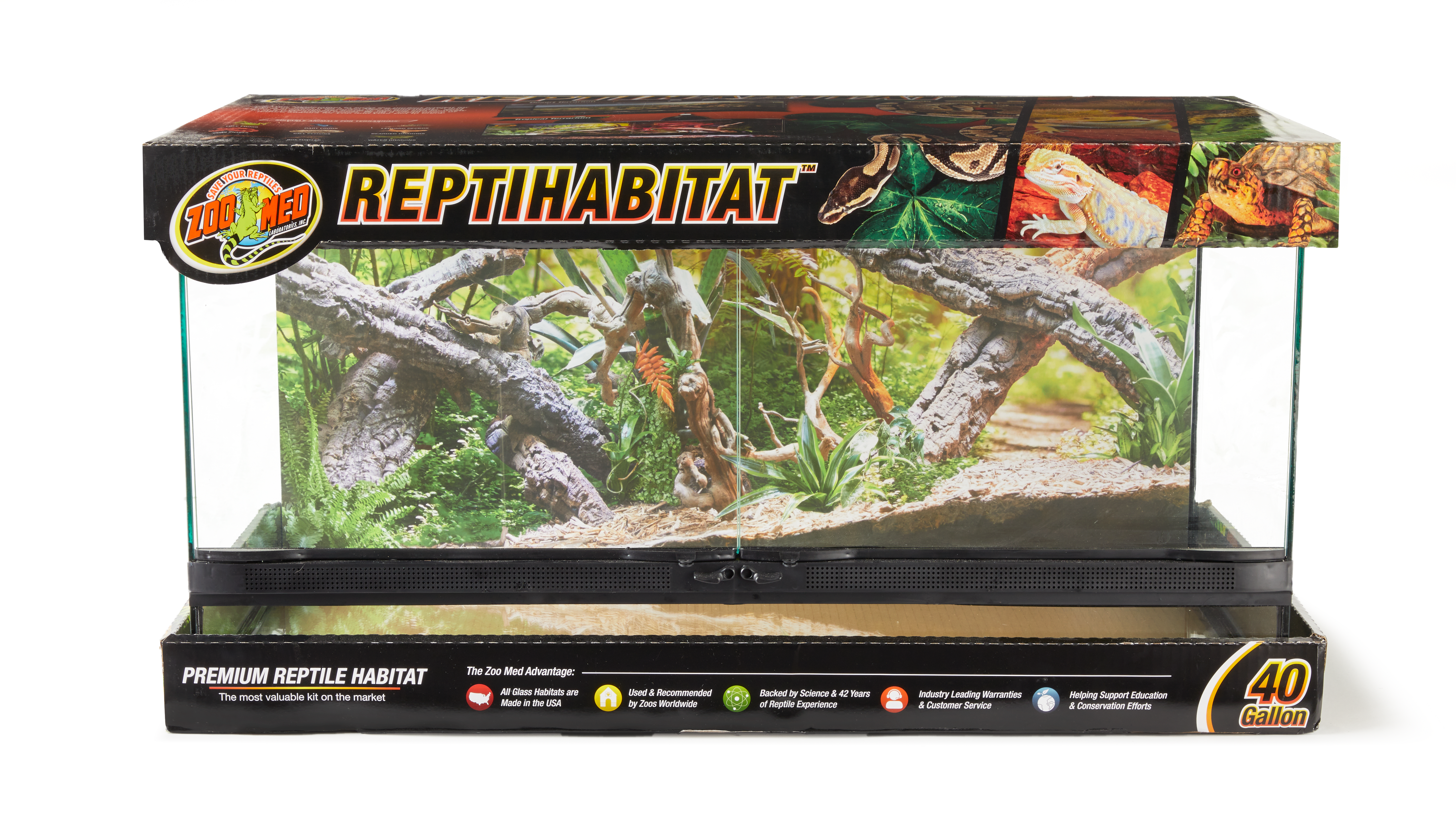 double reptile enclosure