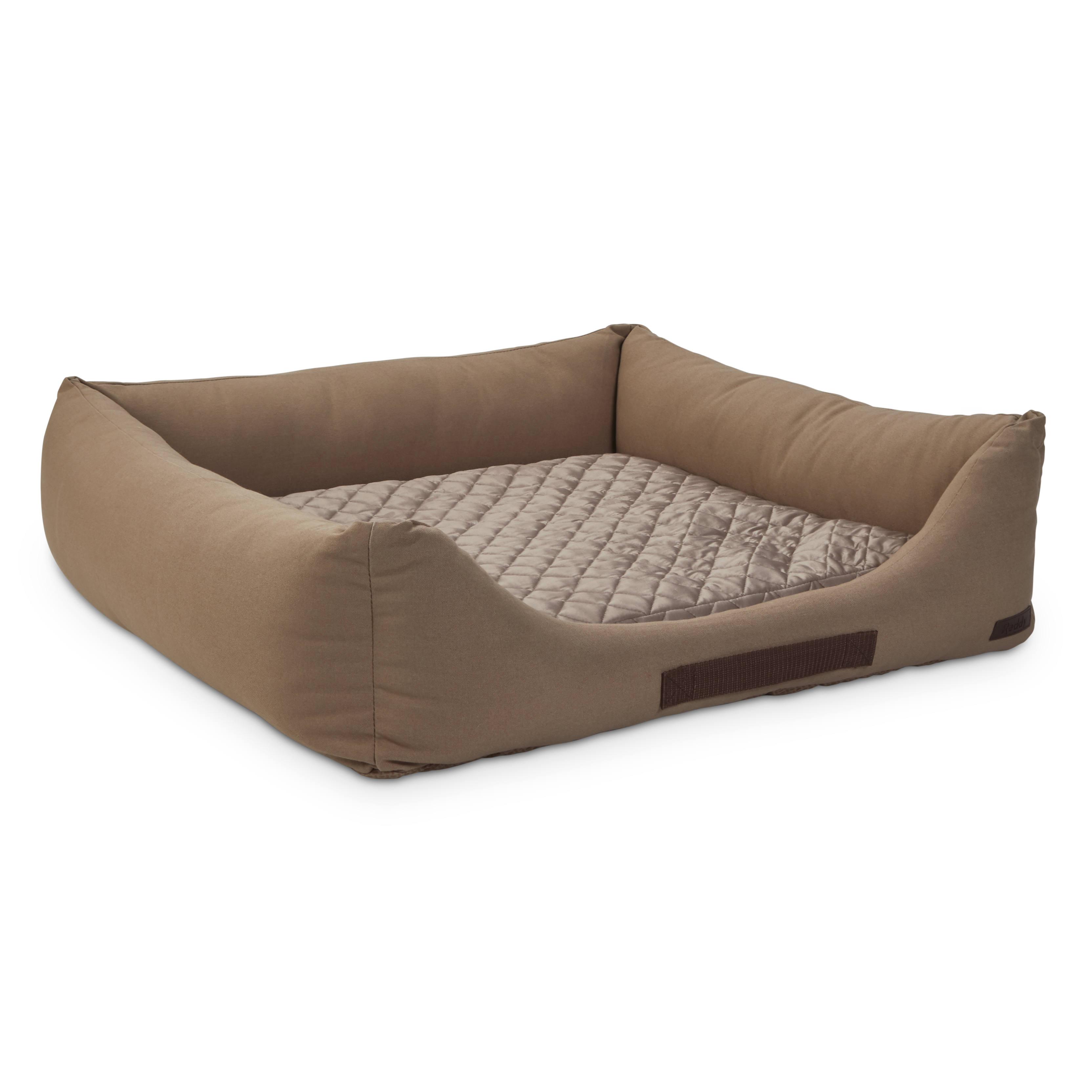 Reddy Canvas Cozy & Cool-Touch Dog Bed, 28 L X 28 W, Grey
