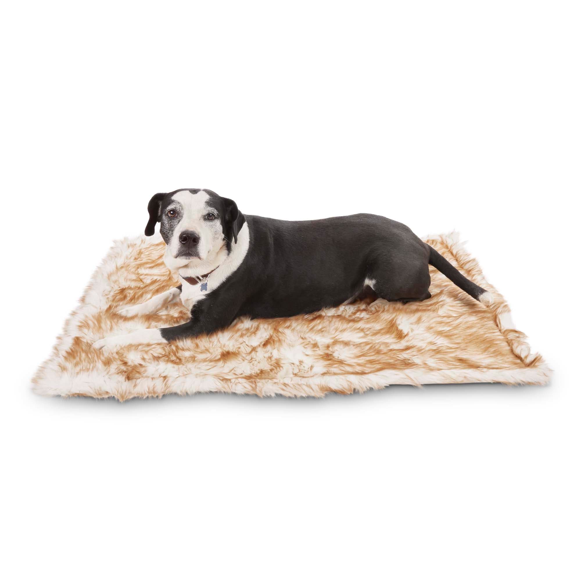 Reddy Brown Faux Fur Fleece Pet Throw 30