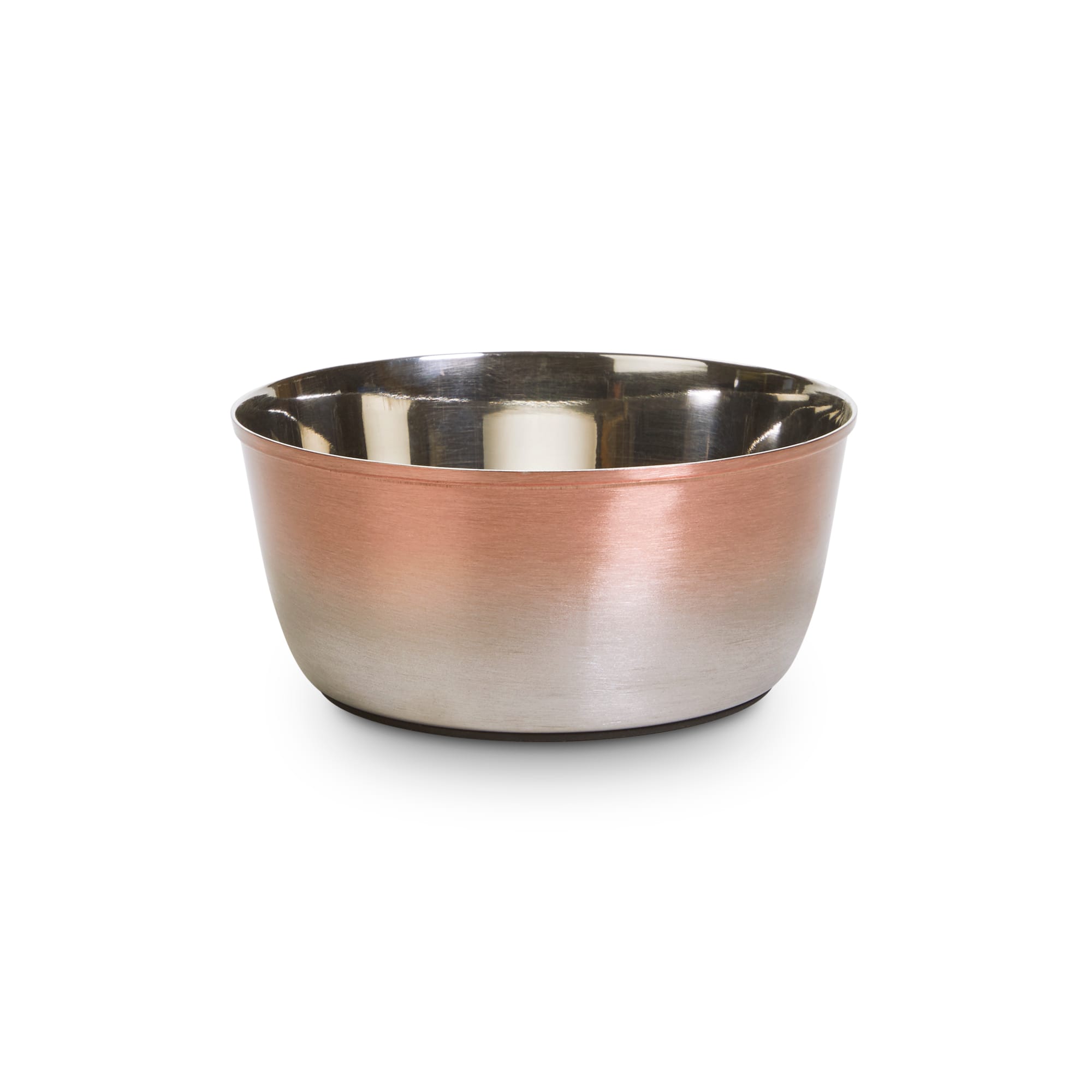 EveryYay Dining In Metallic Ombre Stainless-Steel Dog Bowl, 4 Cups, Medium, Pink