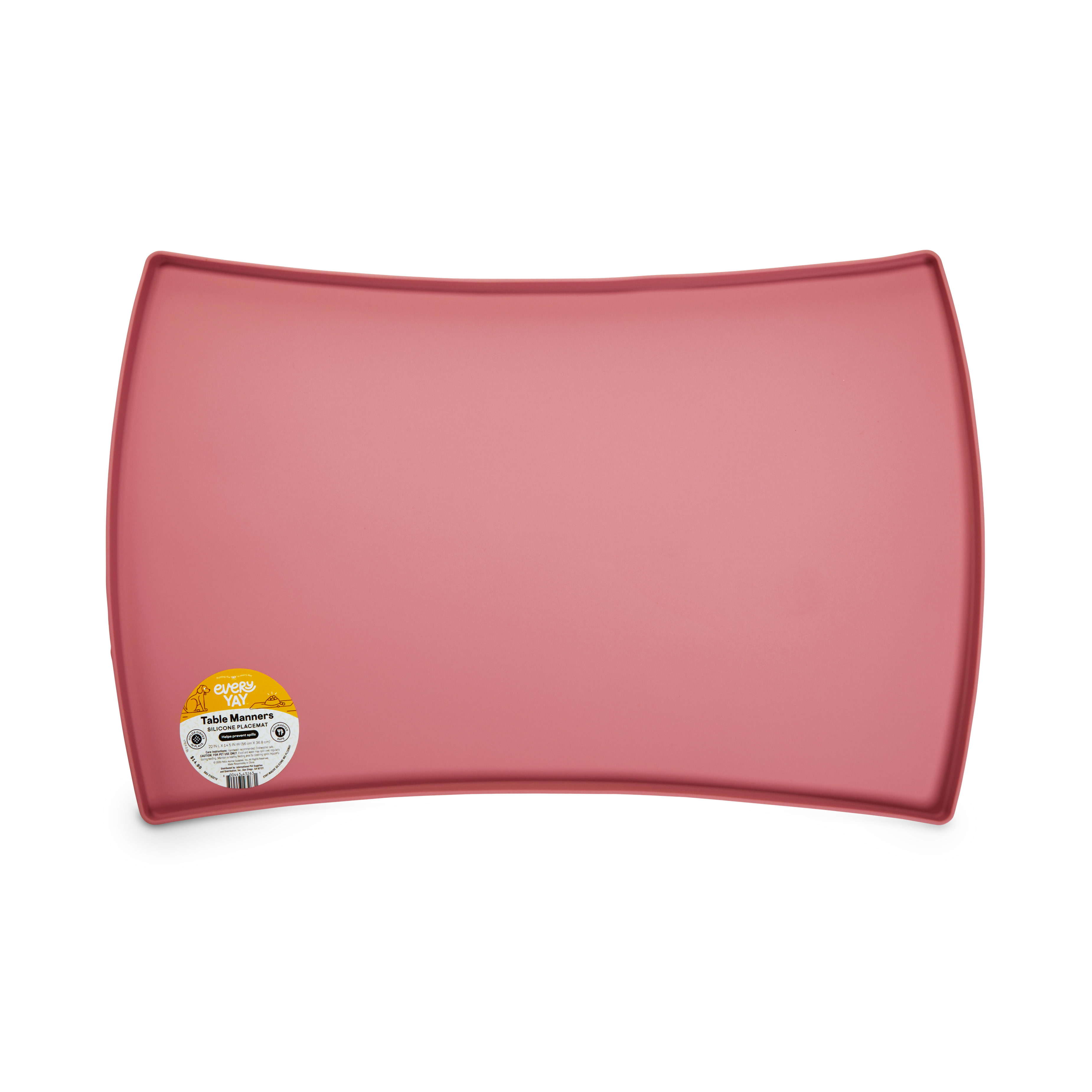 EveryYay Table Manners Mauve Silicone Placemat for Pets
