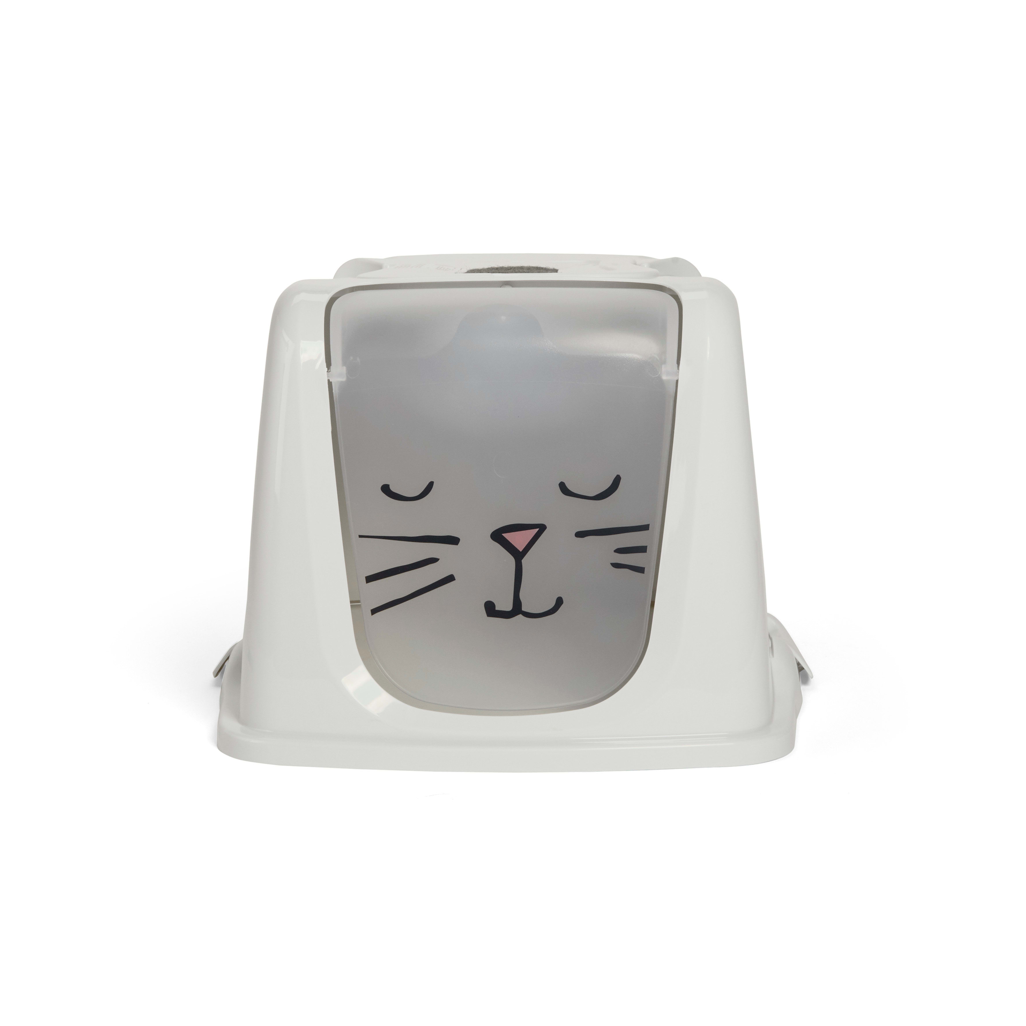 Cat litter box clearance hood