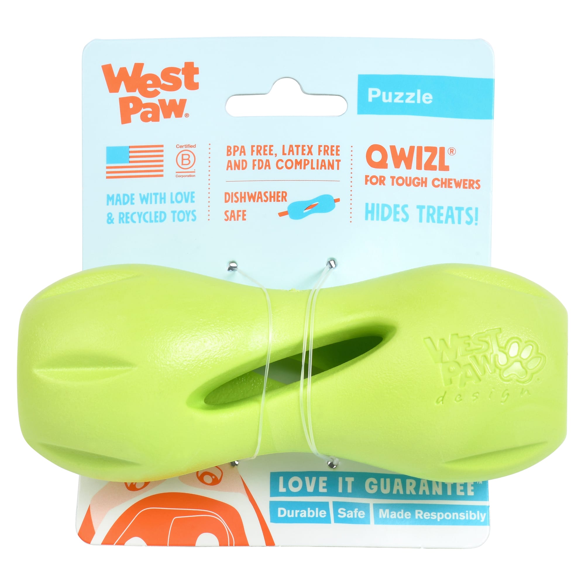 West Paw Qwizl Treat Assorted Dog Chew Toy Small Petco