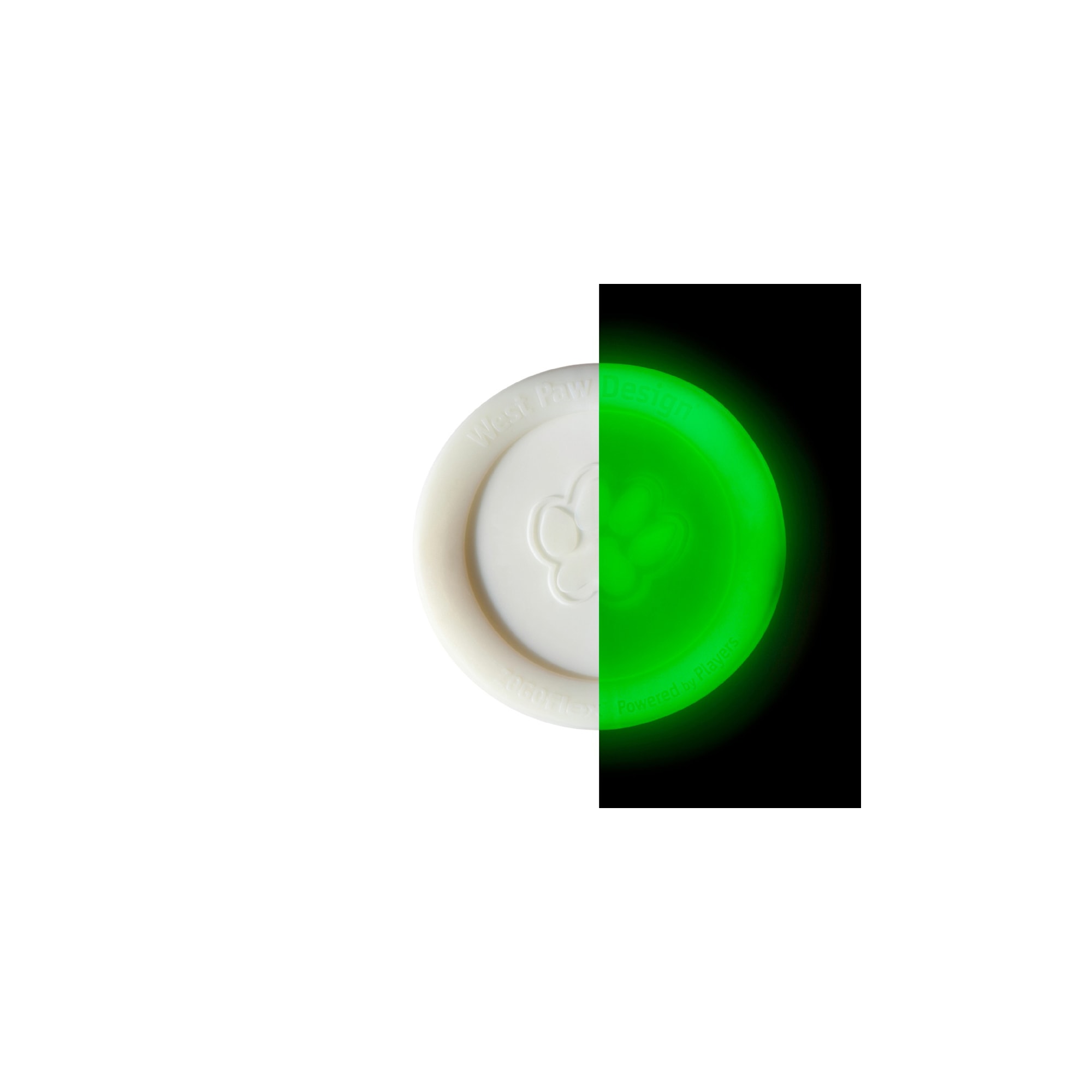 West Paw Zisc Glow & Fly Large Dog Frisbee Chew Toy