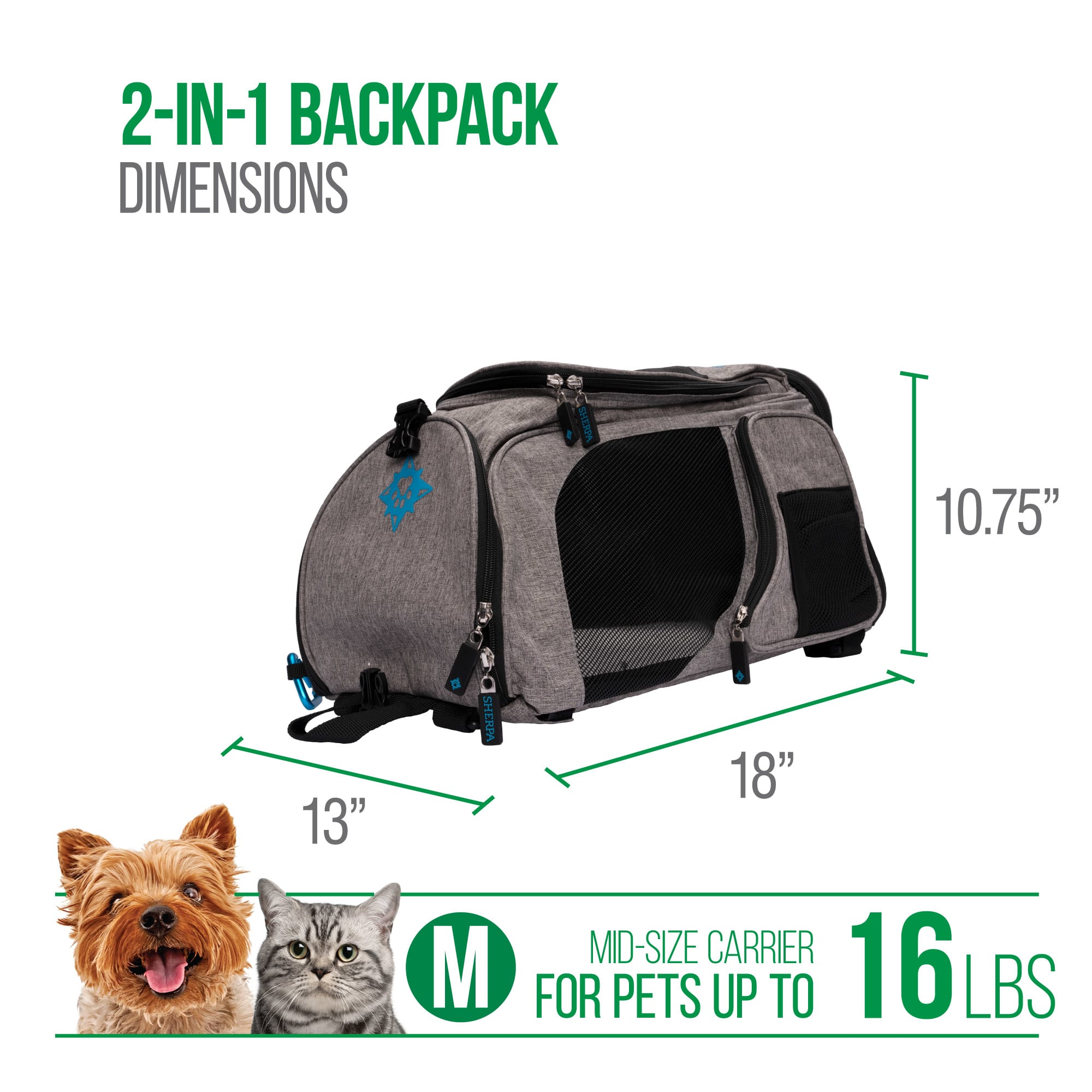 Pet Life Brown Airline Approved 'Flightmax' Collapsible Pet Carrier, 18 L  X 11 W X 11 H